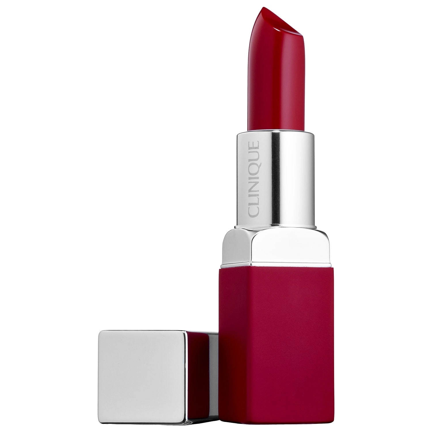 CLINIQUE Pop™ Matte Lip Colour + Primer Lipstick - 08 Bold Pop (Dark Berry) - Image 3
