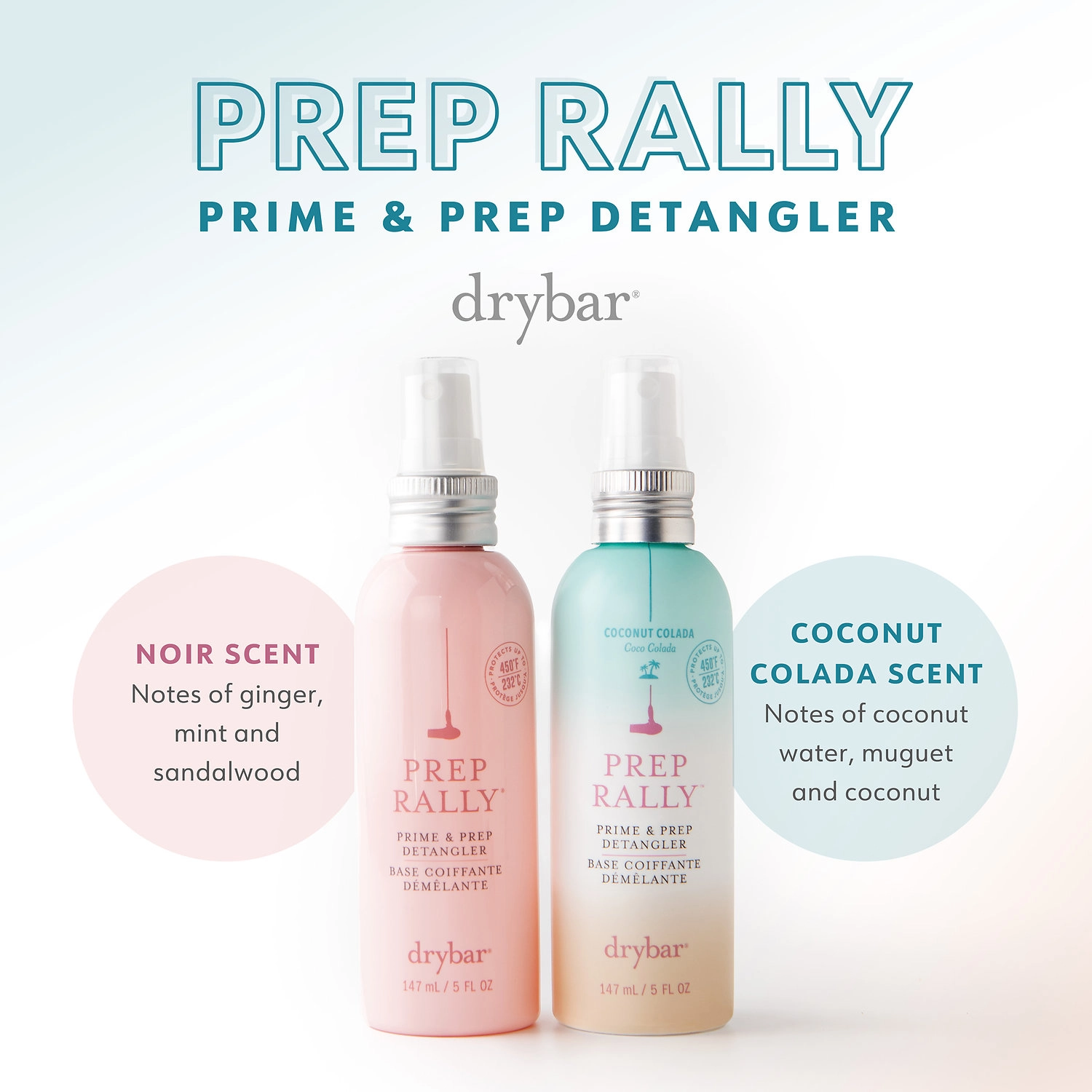 Drybar Mini Prep Rally Prime & Prep Detangler 2 oz/ 59 mL Heat Protection All Hair Types - Image 3
