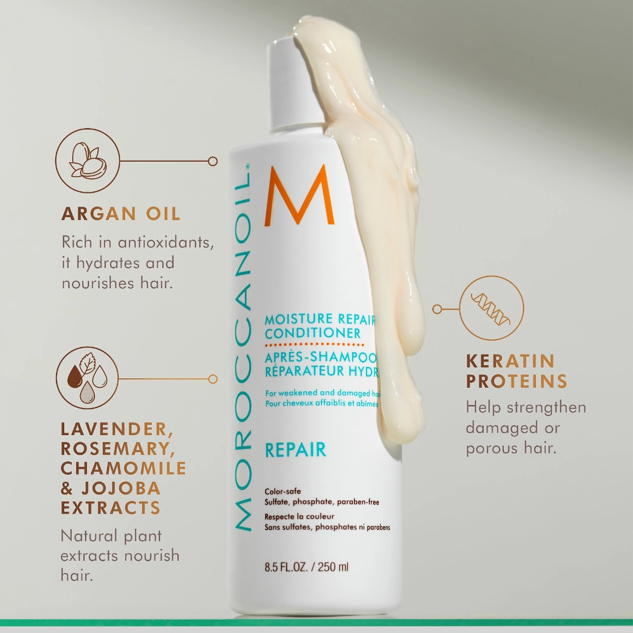 Moroccanoil Mini Moisture Repair Conditioner Size: 2.4 oz/70 mL - Image 4