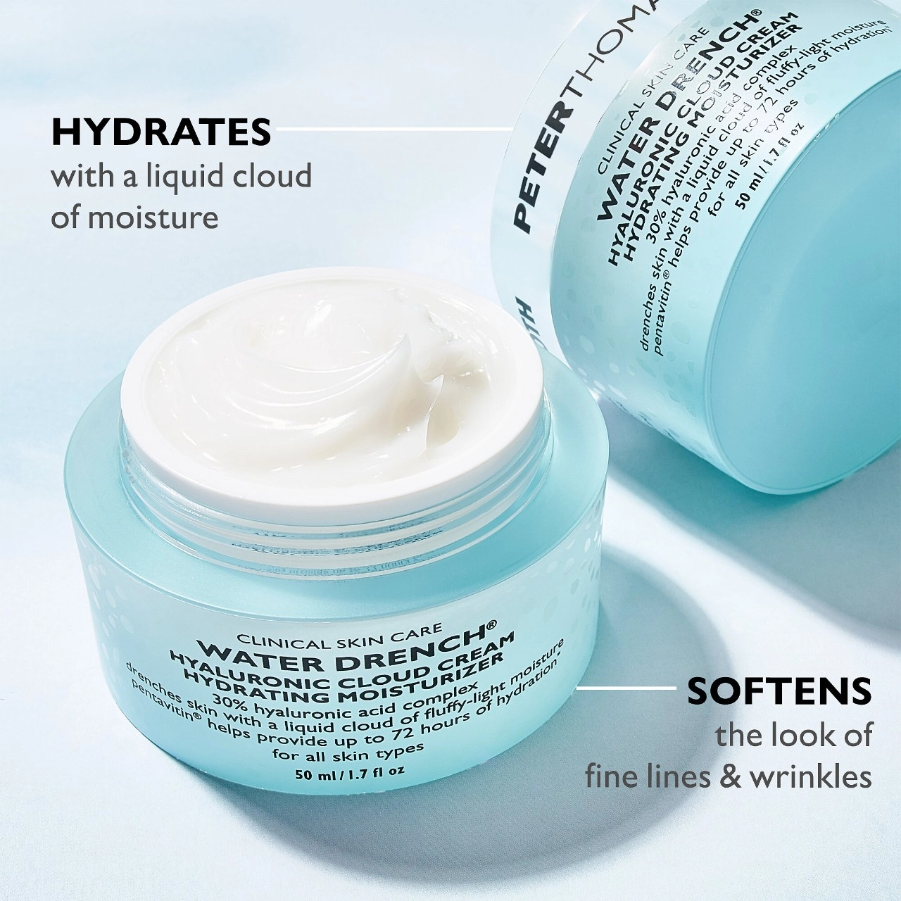 Peter Thomas Roth Water Drench® Hyaluronic Cloud Cream Hydrating Moisturizer 1.7 / 50 mL - Image 5