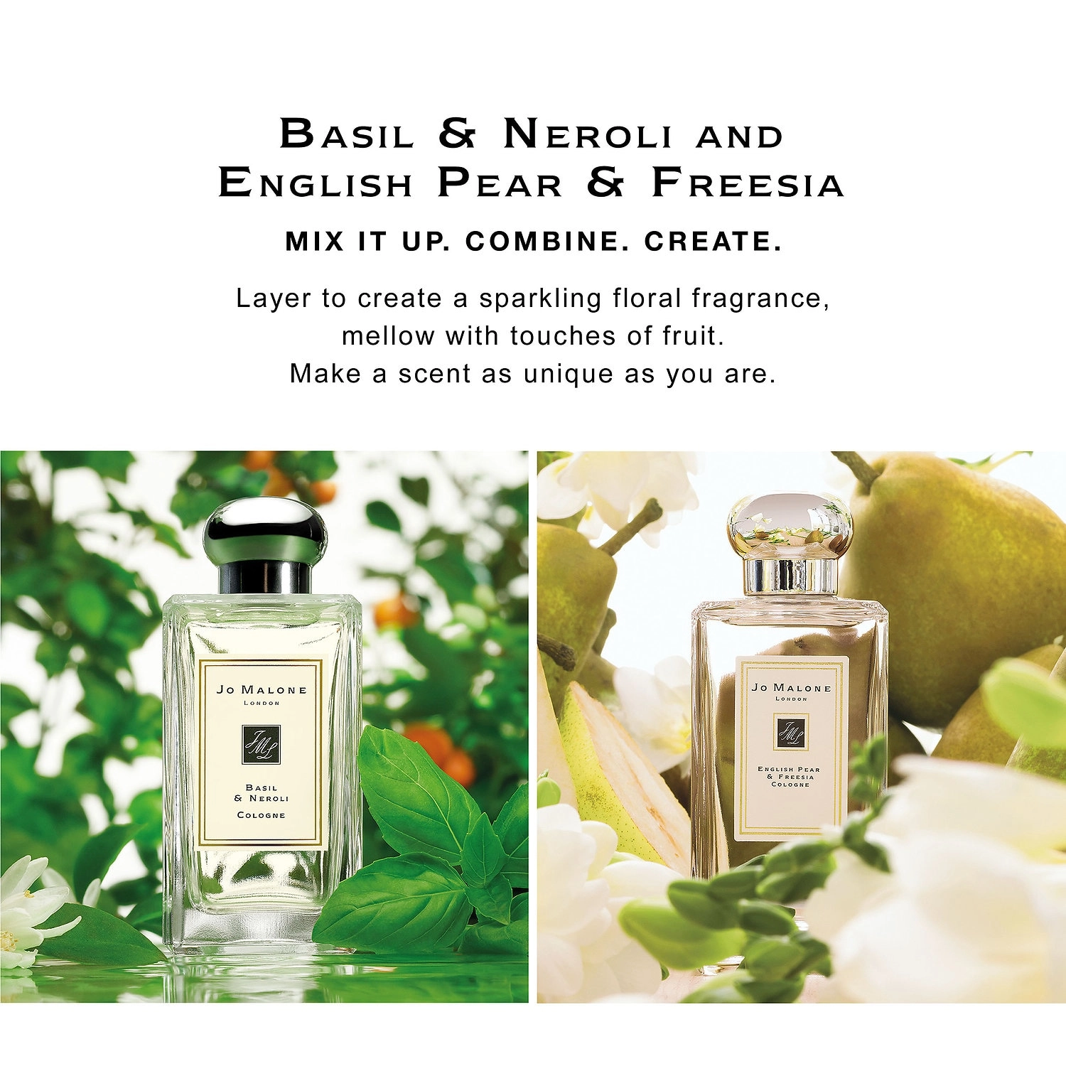Jo Malone London Basil & Neroli Cologne 3.4 oz/100 mL Earthy & Woody Earthy Greens & Herbs - Image 2