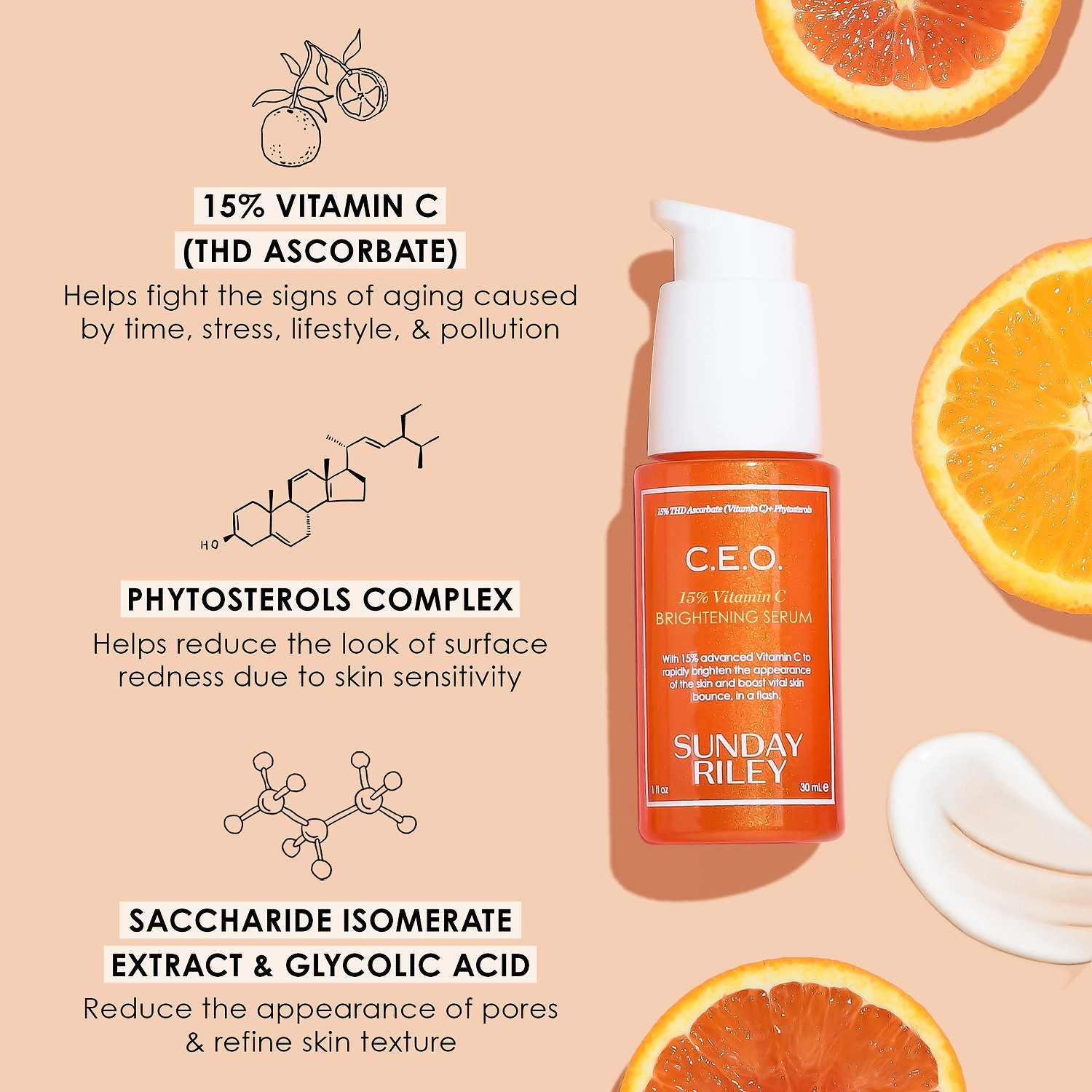 Sunday Riley C. E. O. 15% Vitamin C Brightening Serum 1 oz/30 mL - Image 3