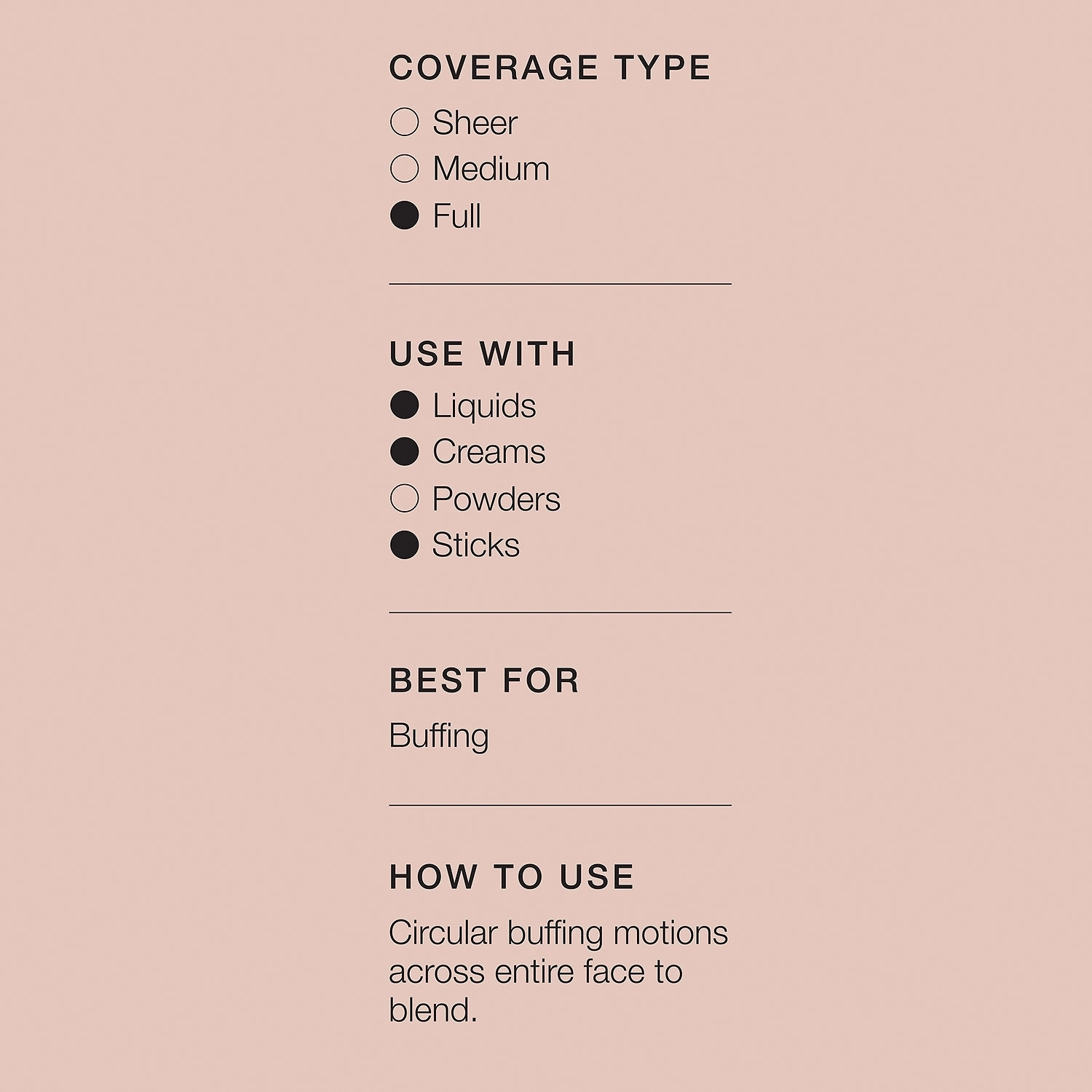 SEPHORA COLLECTION PRO Foundation Brush #70 Vegan Pressed Powder Cream Liquid Full Coverage - Image 4