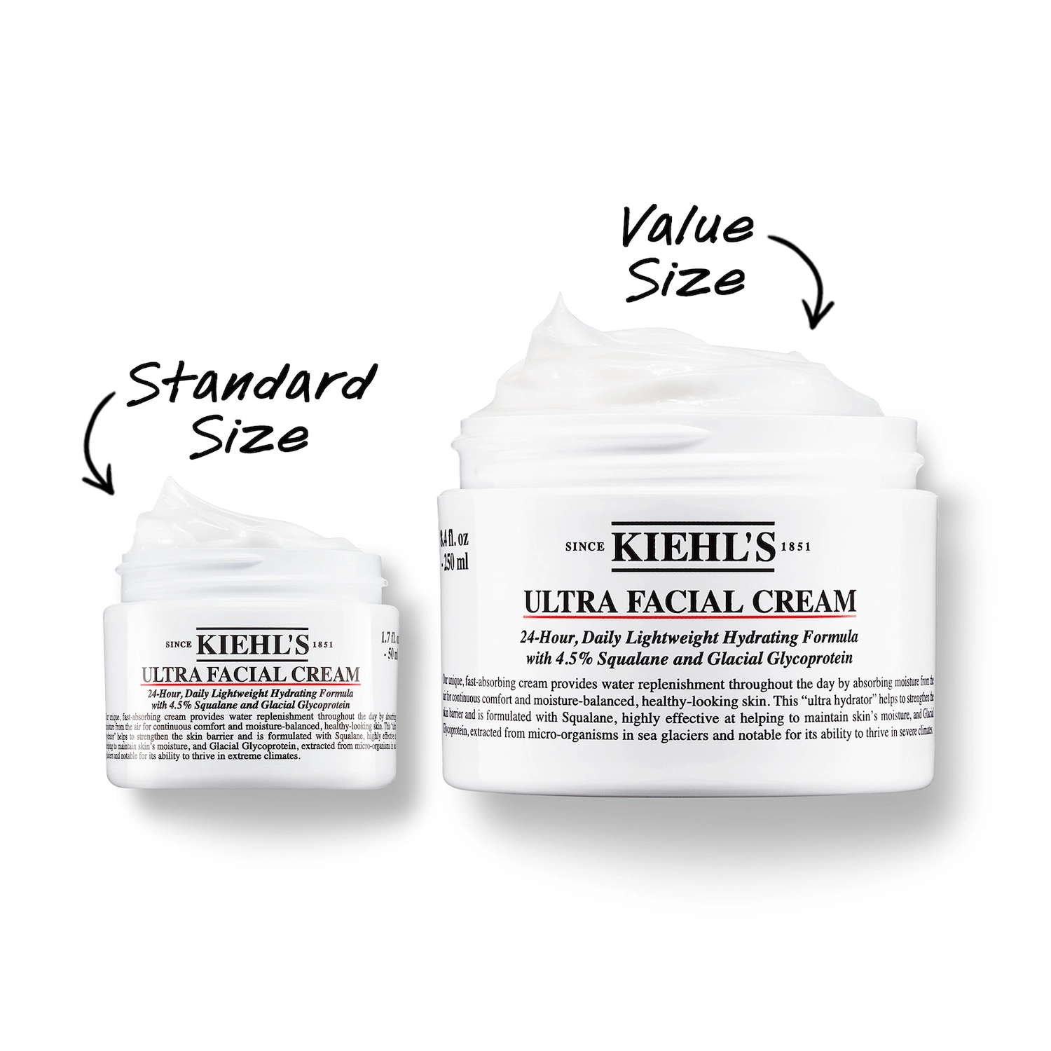 Kiehl's Since 1851 Ultra Facial Refillable Moisturizing Cream with Squalane 5 oz / 150 mL Refill - Image 5