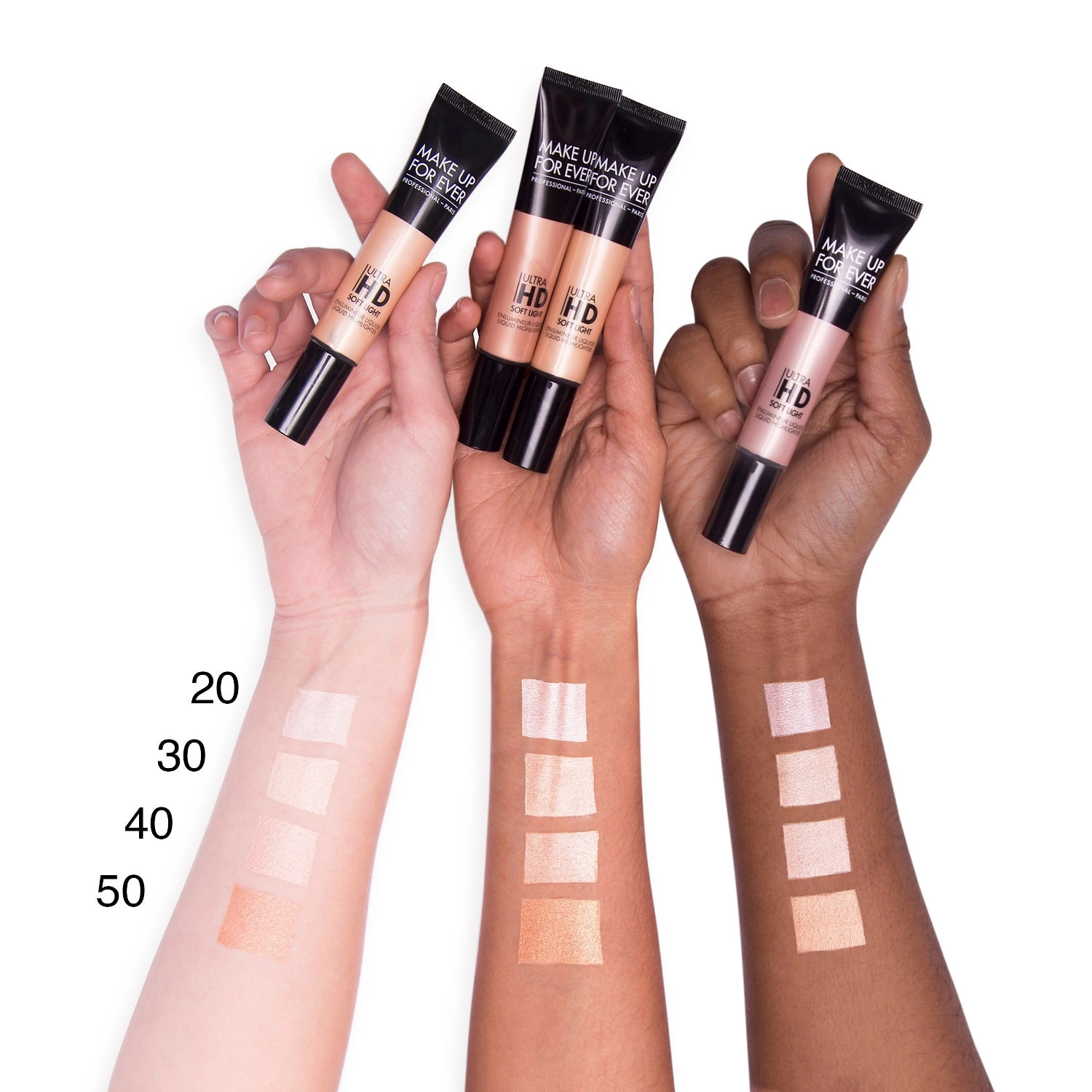 MAKE UP FOR EVER Ultra HD Soft Light Liquid Highlighter Color: 40 - Pink Copper - Image 2