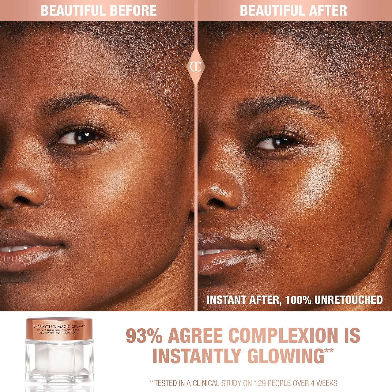 Charlotte Tilbury Magic Cream Moisturizer with Hyaluronic Acid 1.0 oz/30 mL Refill - Dry Skin, Anti-Aging - Image 2