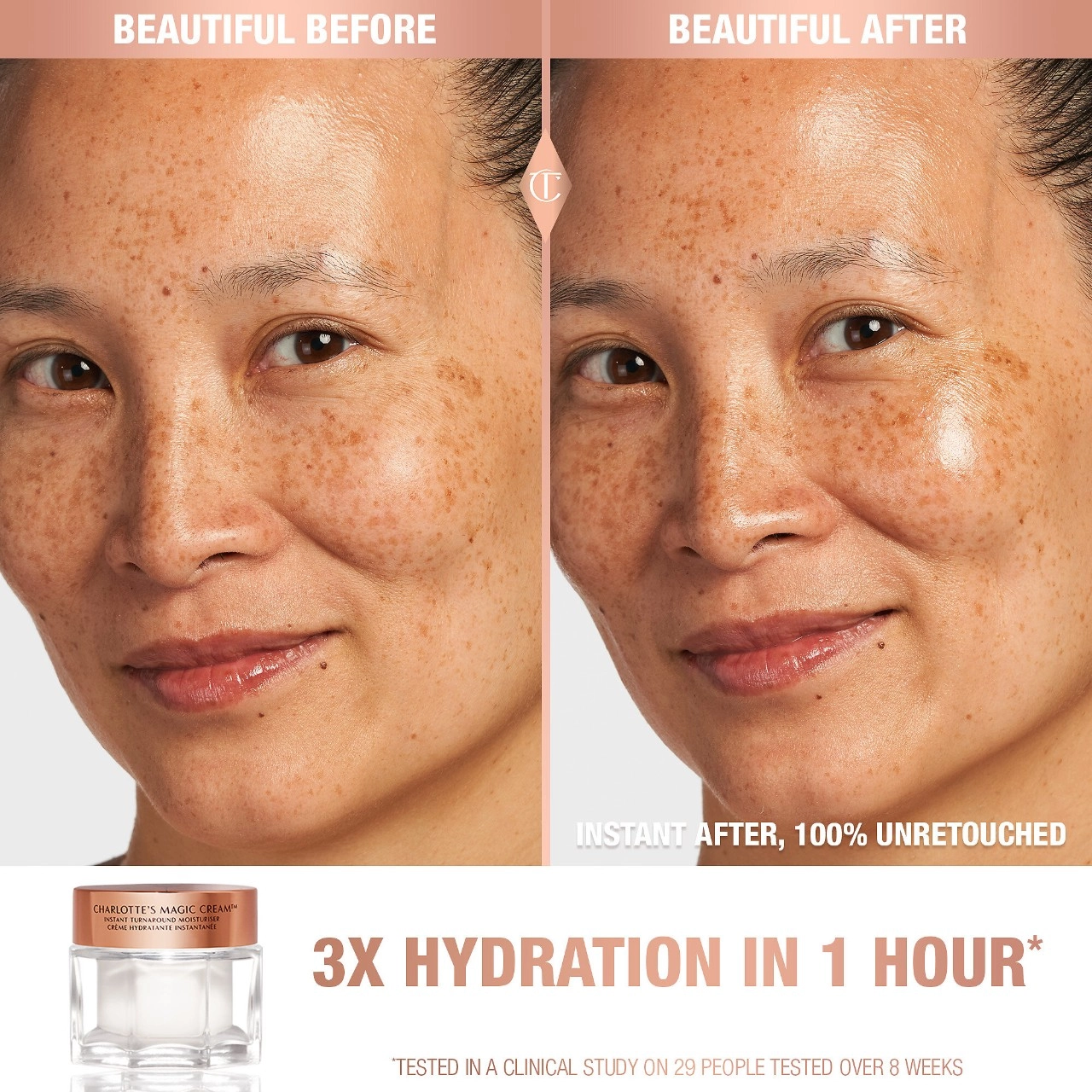 Charlotte Tilbury Refillable Jumbo Magic Cream Moisturizer with Hyaluronic Acid 5.0 oz/150 ml Refill - Image 3