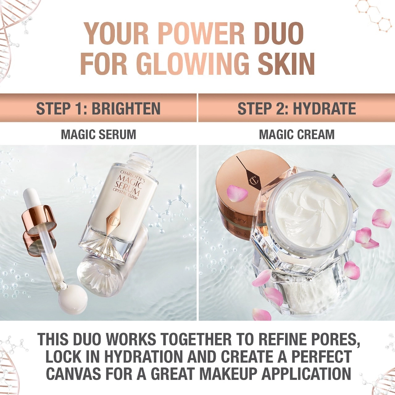 Charlotte Tilbury Refillable Jumbo Magic Cream Moisturizer with Hyaluronic Acid 5.0 oz/150 ml Refill - Image 6