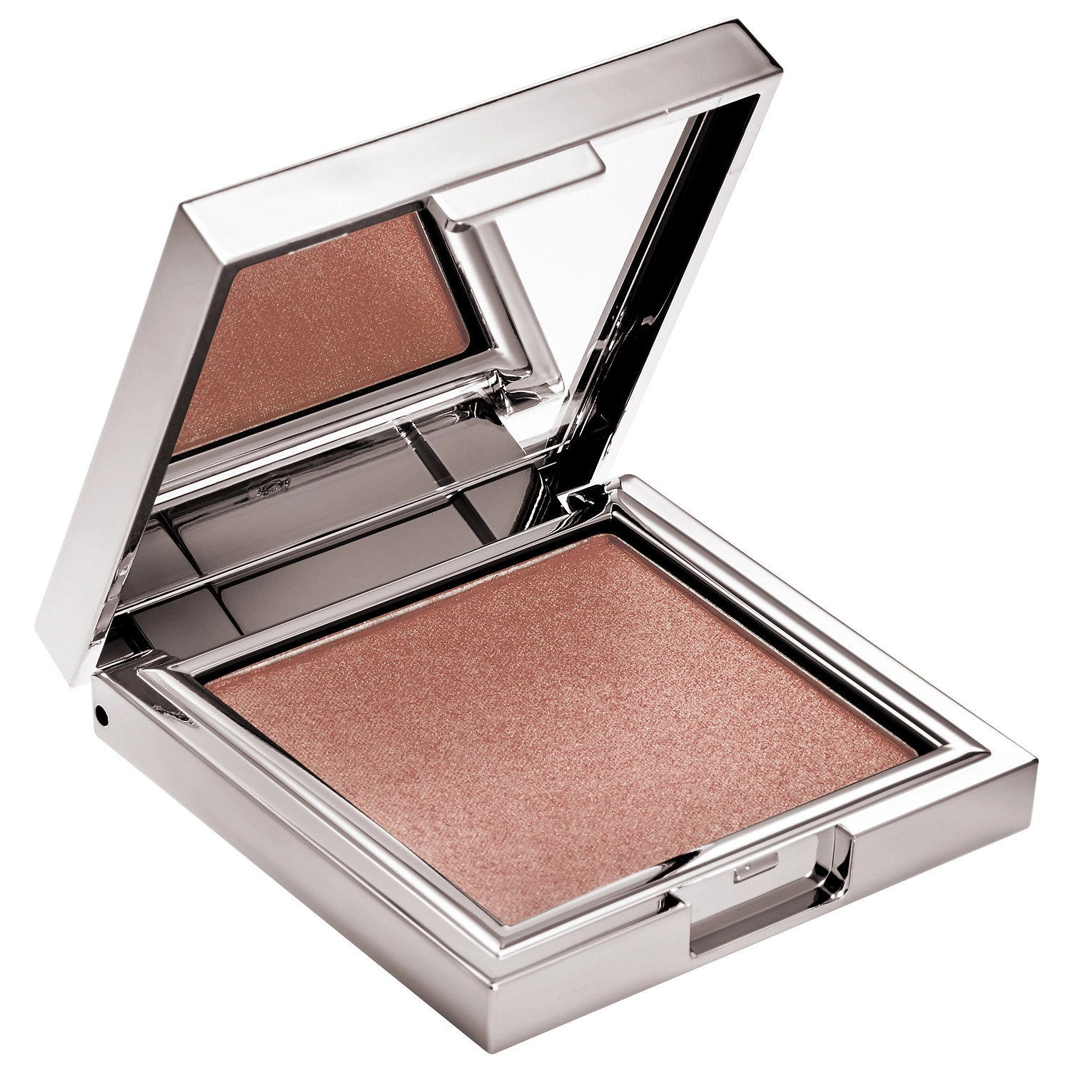 Jouer Cosmetics Powder Highlighter in Rose Quartz - Shimmering Champagne Pink, Vegan, Shimmer Finish - Image 2