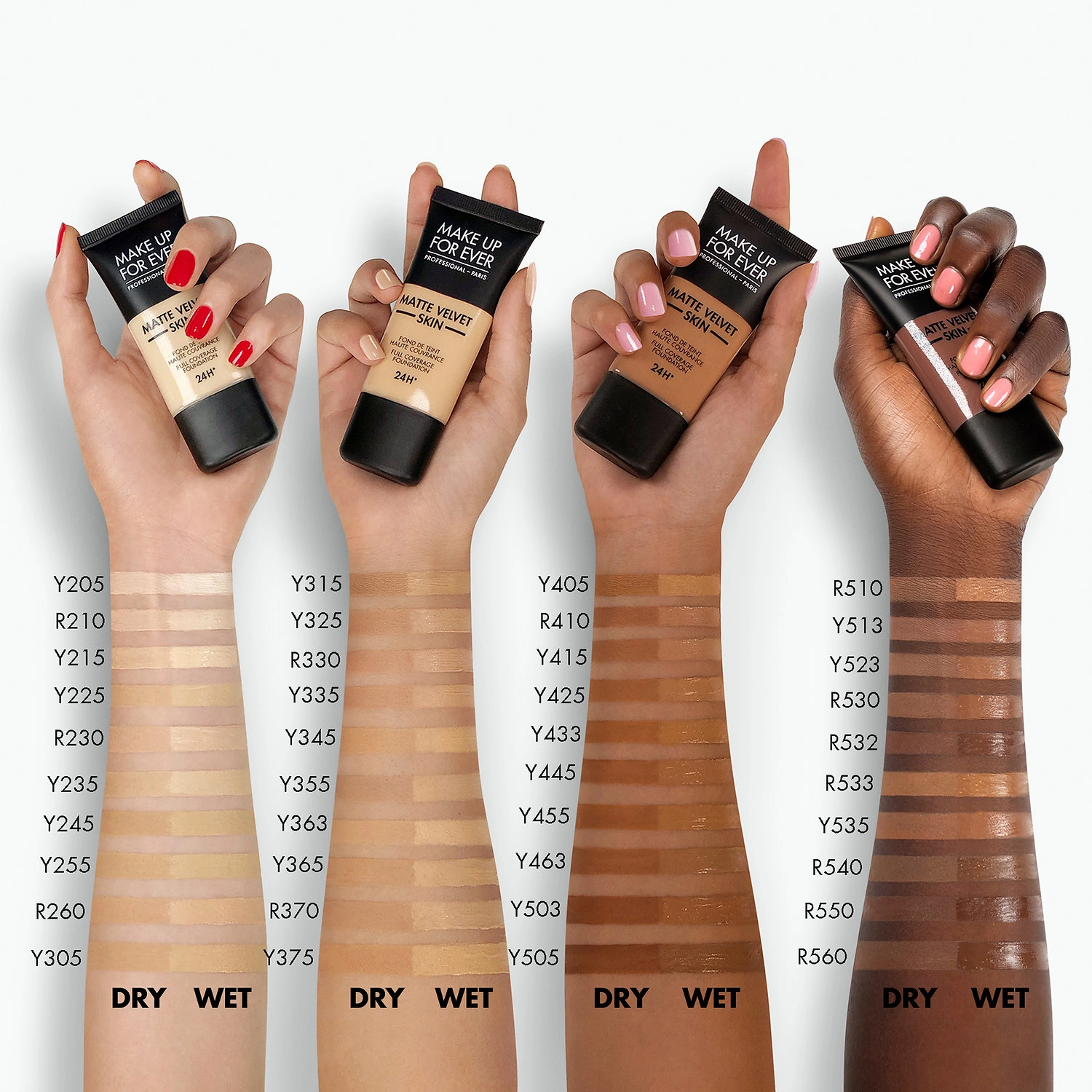 MAKE UP FOR EVER Matte Velvet Skin Full Coverage Foundation - Y345 Natural Beige - Image 2