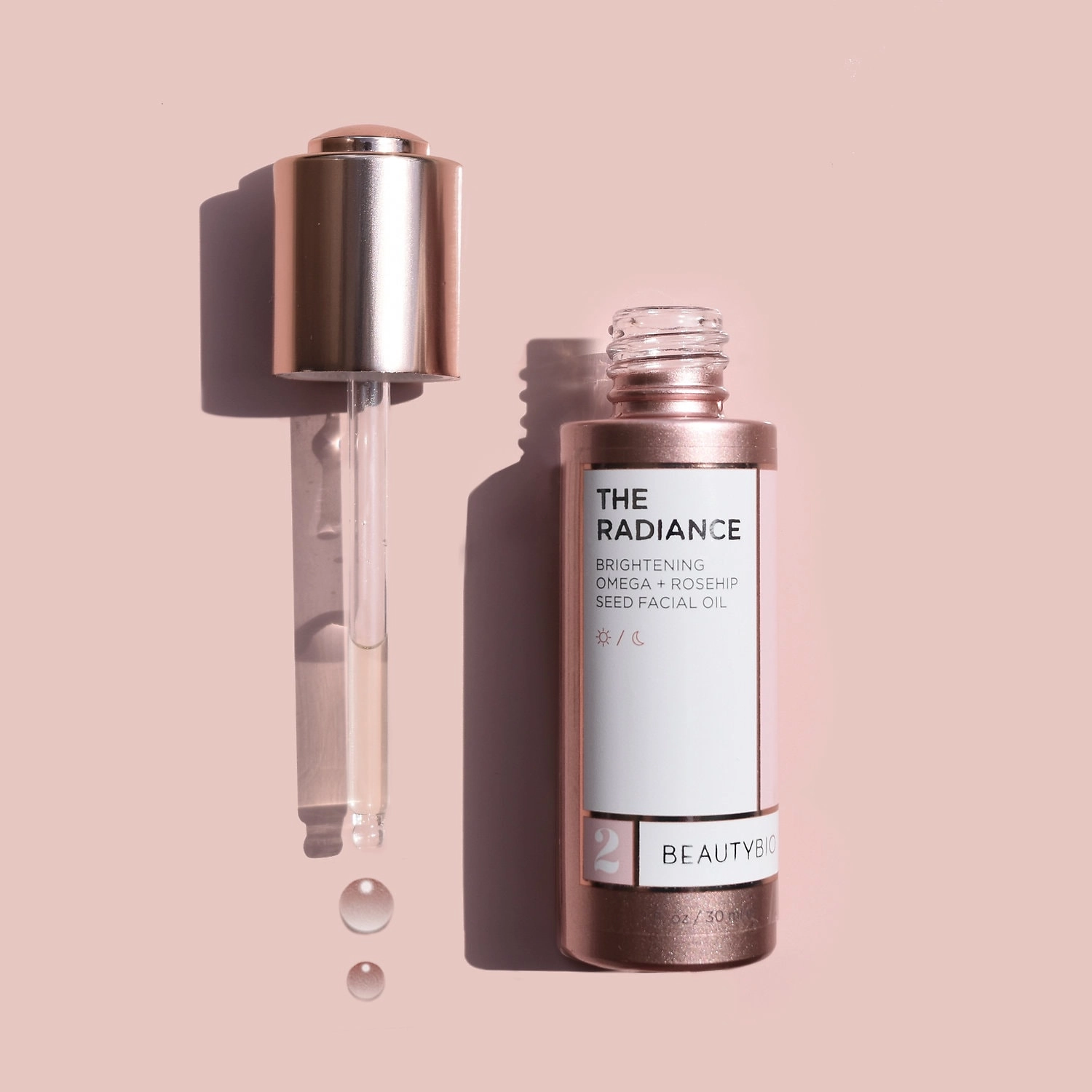 BeautyBio The Radiance Brightening Vitamin E + Rosehip Seed Facial Oil 1 oz/ 30 mL - Image 2