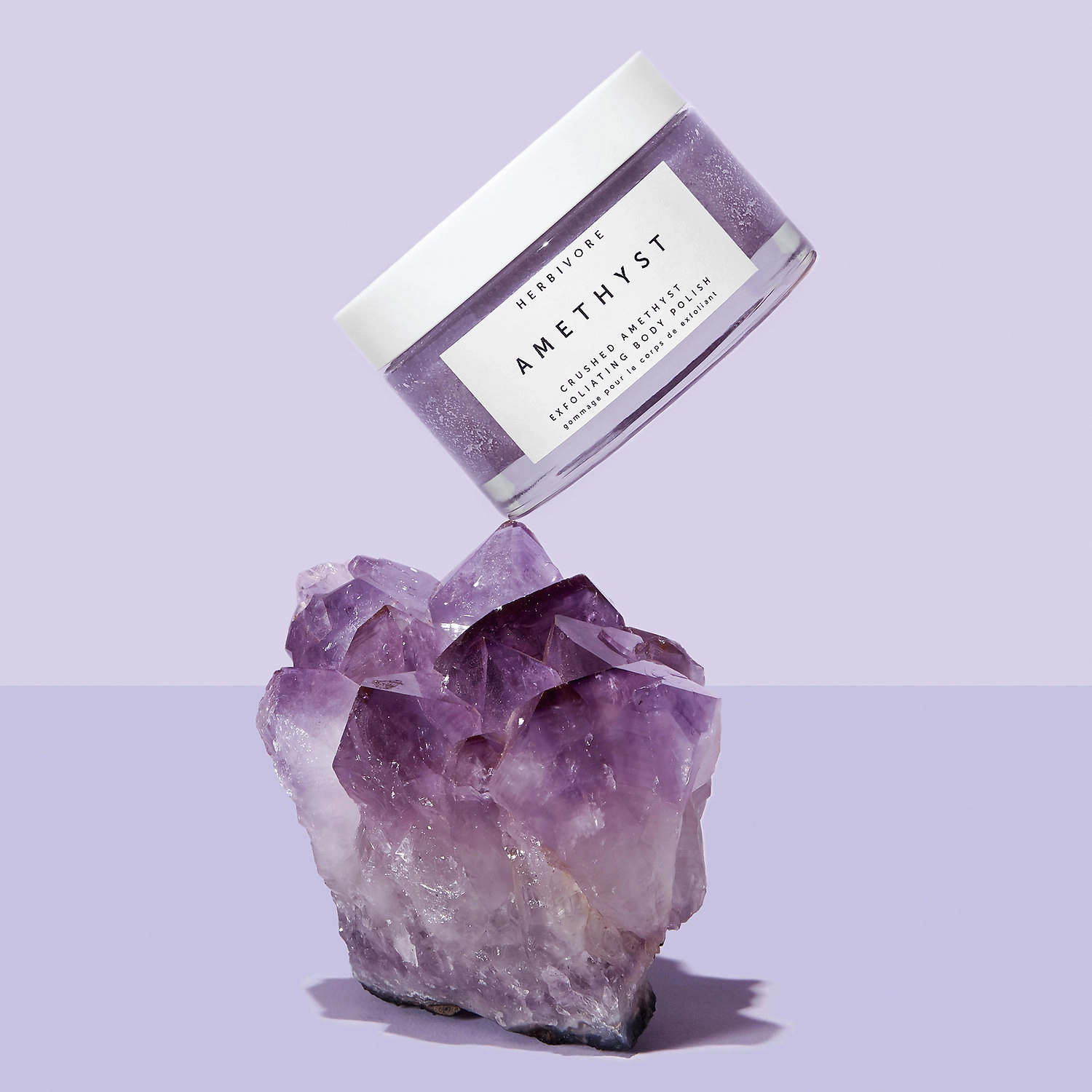 Herbivore Amethyst Body Scrub with Epsom Salt Size: 6.6 oz/200 mL Vegan - Image 5
