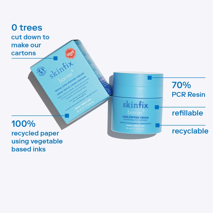 Skinfix Barrier+ Triple Lipid-Peptide Refillable Face Cream 0.5 oz/ 15 mL - Image 10