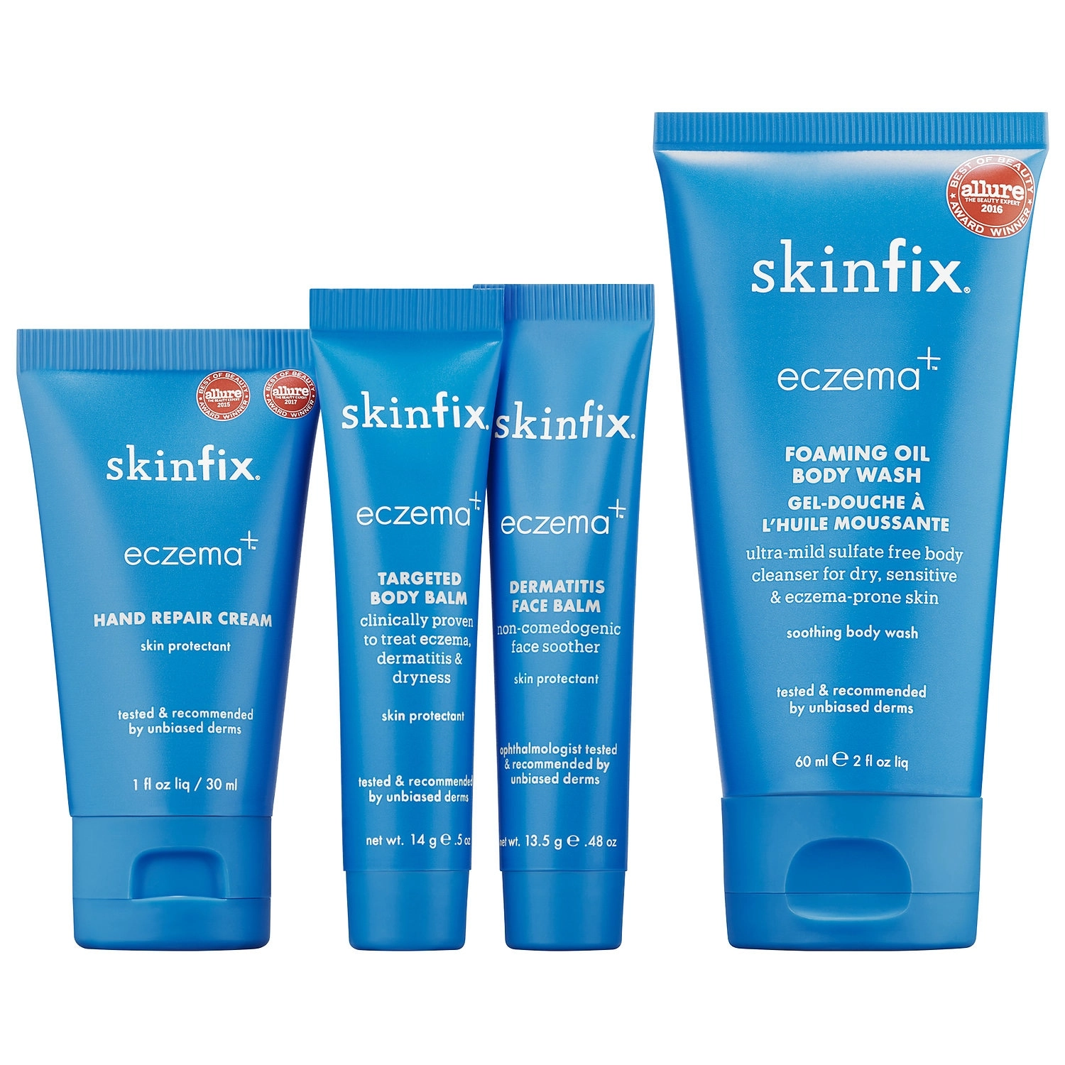 Skinfix Eczema Kit - Hand Repair Cream, Foaming Oil Body Wash, Dermatitis Face Balm, Targeted Body Balm - Image 2