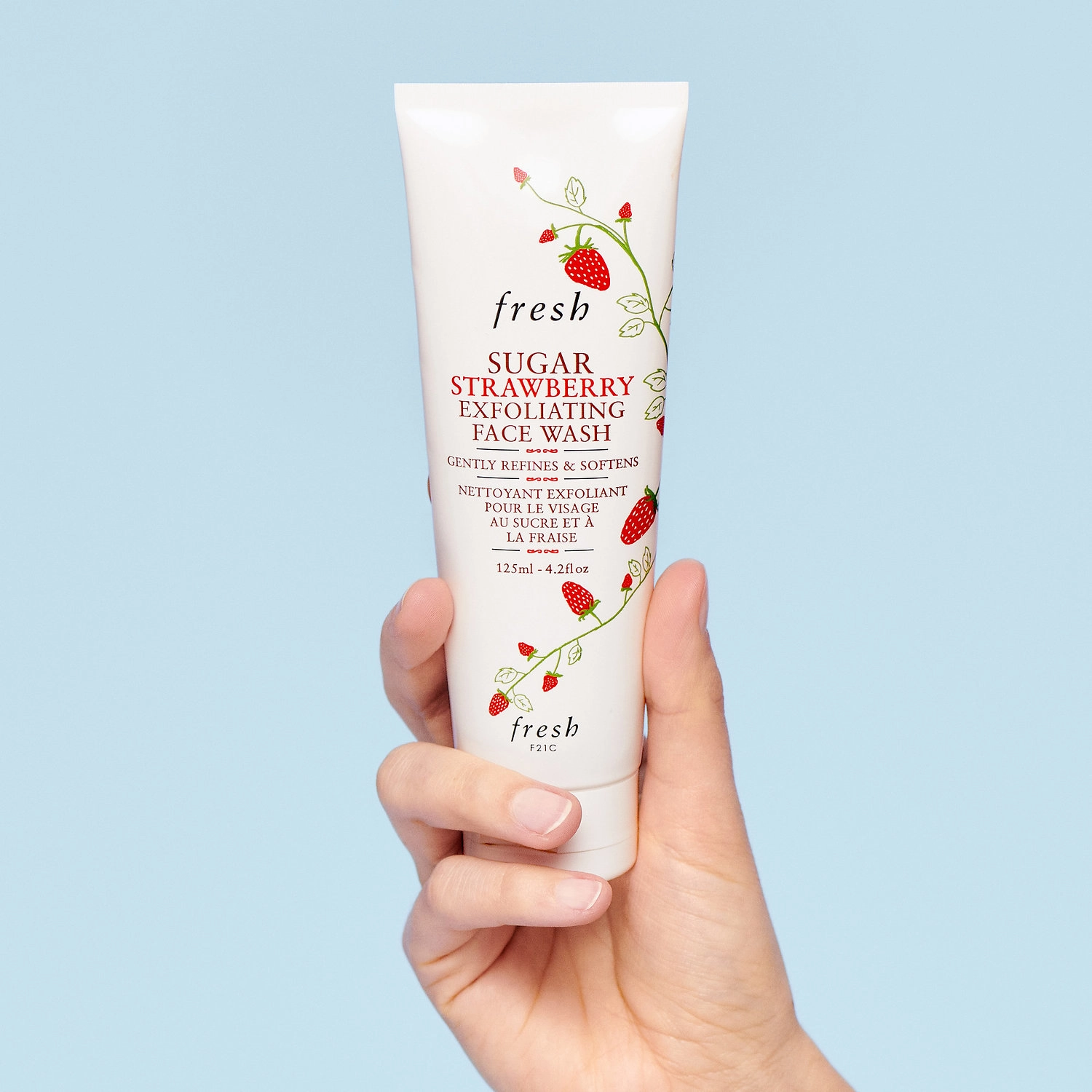 Fresh Mini Sugar Strawberry Exfoliating Face Wash 1.6 oz/50 mL - Image 8
