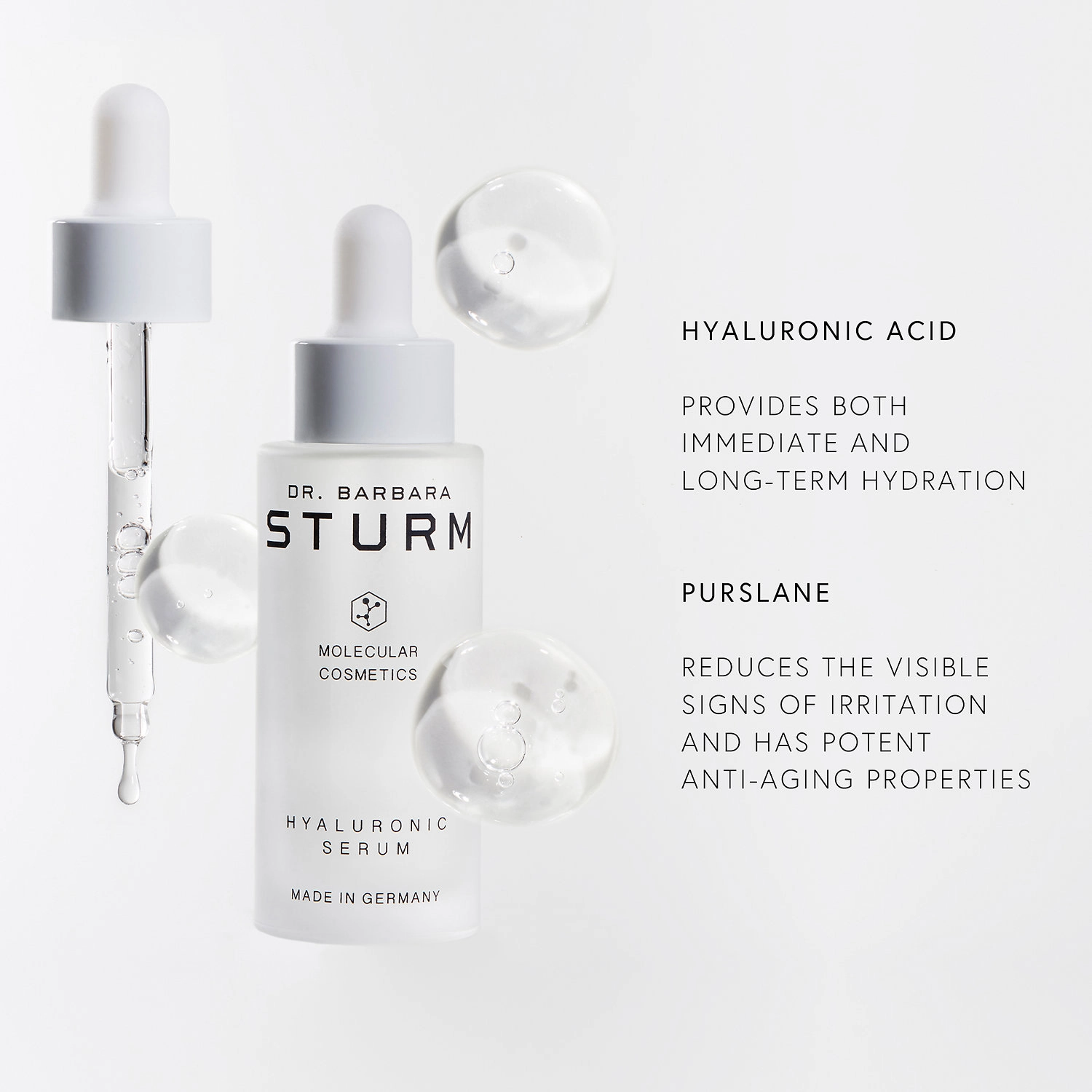 Dr. Barbara Sturm Mini Hyaluronic Serum 0.33 oz/10 mL - Hyaluronic Acid for Uneven Texture & Dark Circles - Image 9