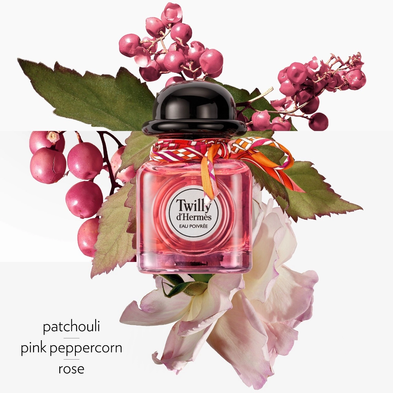 HERMÈS Twilly d'Hermès Eau Poivrée 2.8 oz/85 mL Spray Floral Warm Florals Pink Berries Rose Patchouli - Image 2