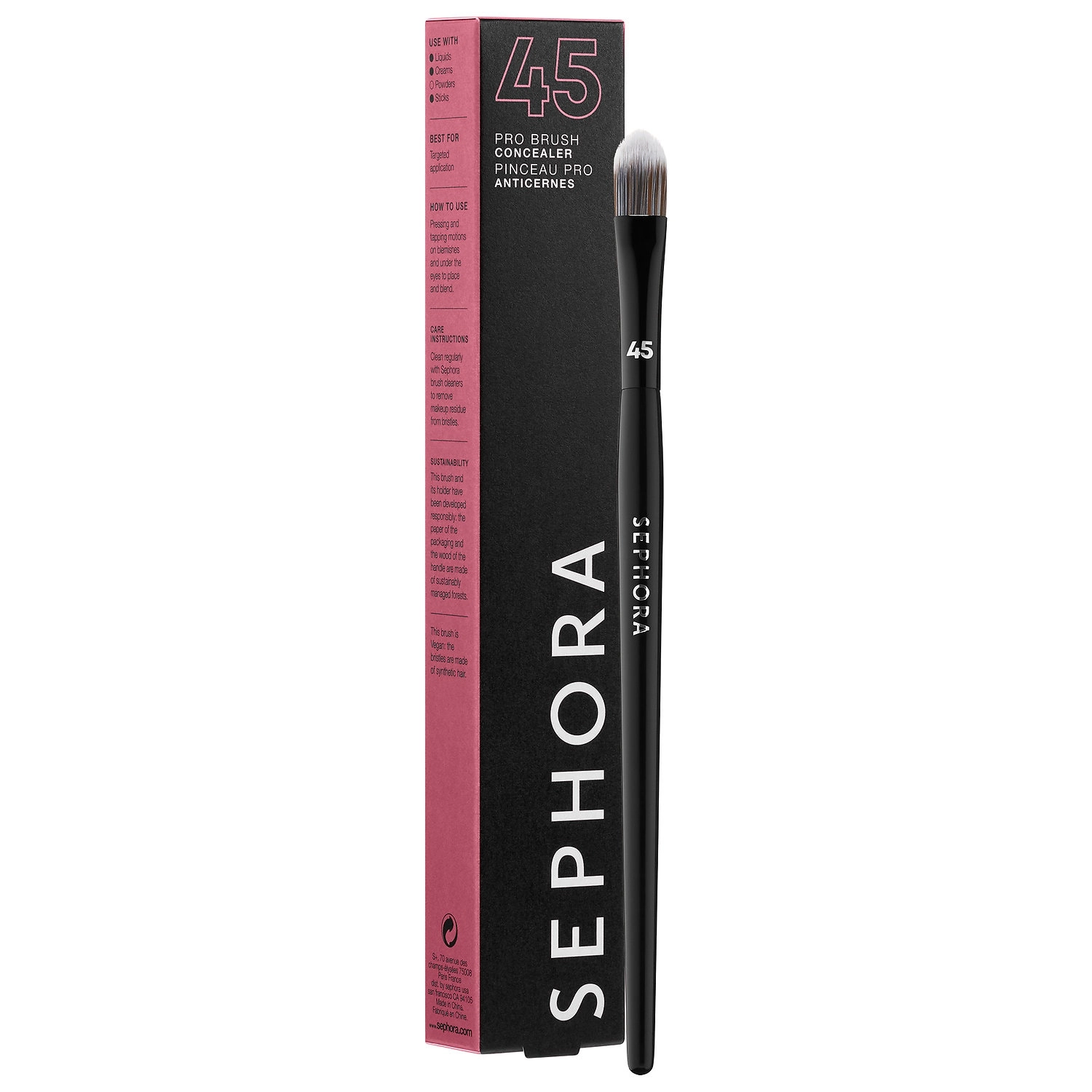 SEPHORA COLLECTION PRO Concealer Brush #45 - Image 3