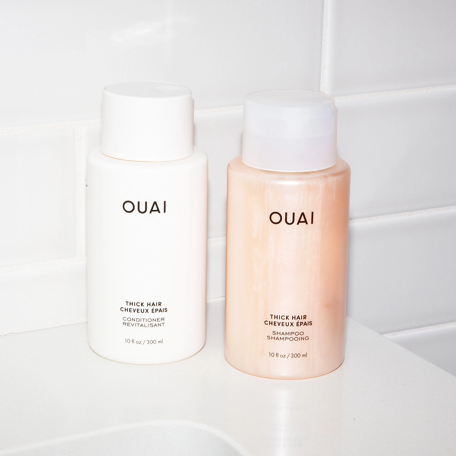 OUAI Thick Hair Shampoo 32 oz/ 946 mL Refill - Color-Safe Formula - Image 4