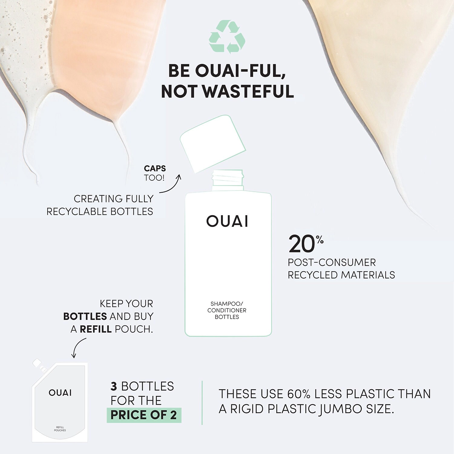 OUAI Medium Hair Conditioner 10 oz/ 300 mL - Damage Repair, Frizz Control, and Hydration - Image 7
