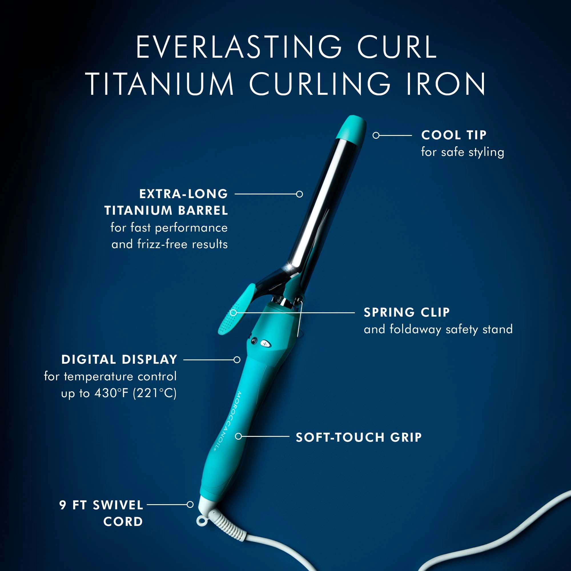 Moroccanoil Everlasting Curl Titanium Curling Iron - Image 5