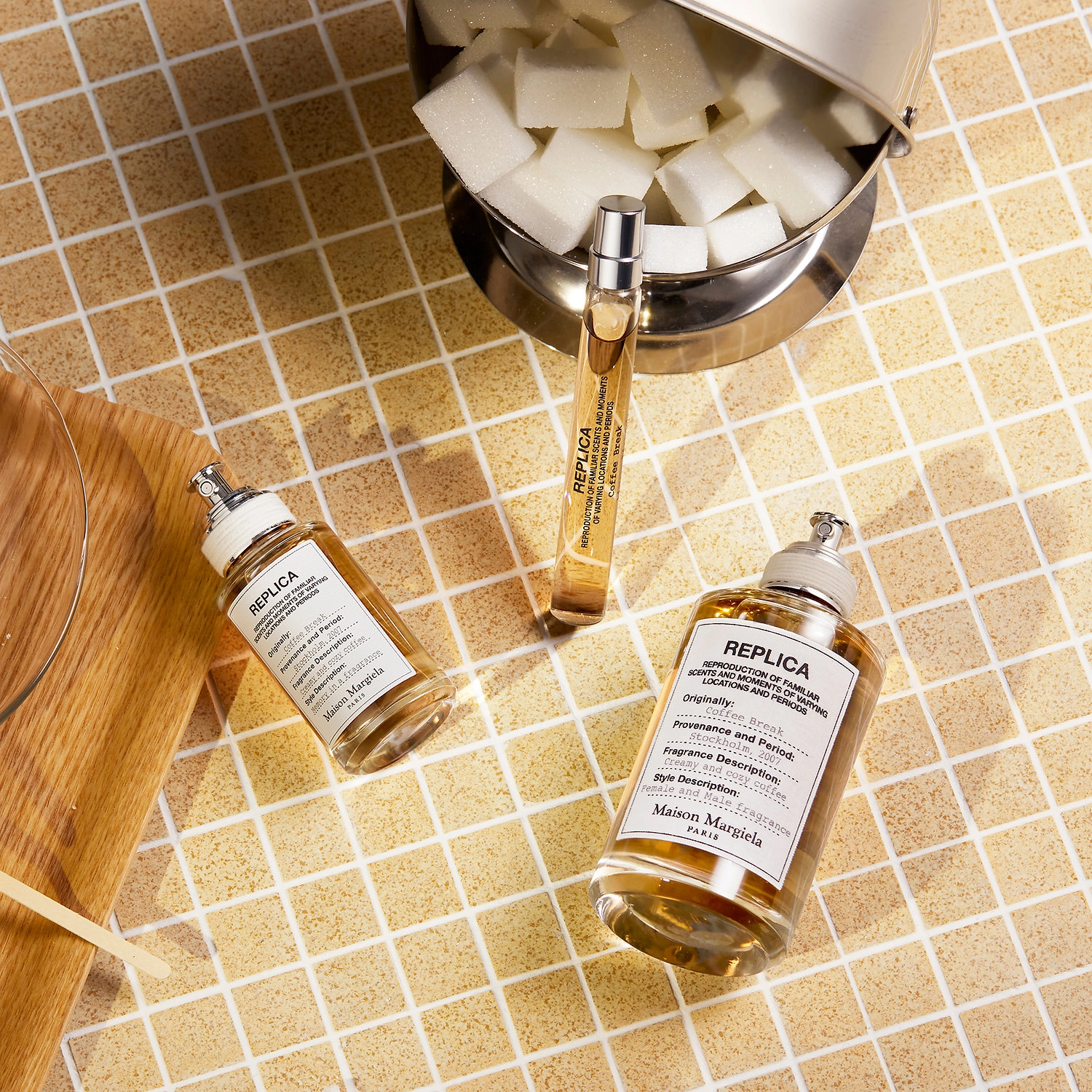 Maison Margiela 'REPLICA' Coffee Break Eau de Toilette 3.4 oz/100 mL Warm & Spicy Warm & Sweet Gourmand Coffee Accord, Lavender, Milk Mousse Accord - Image 2