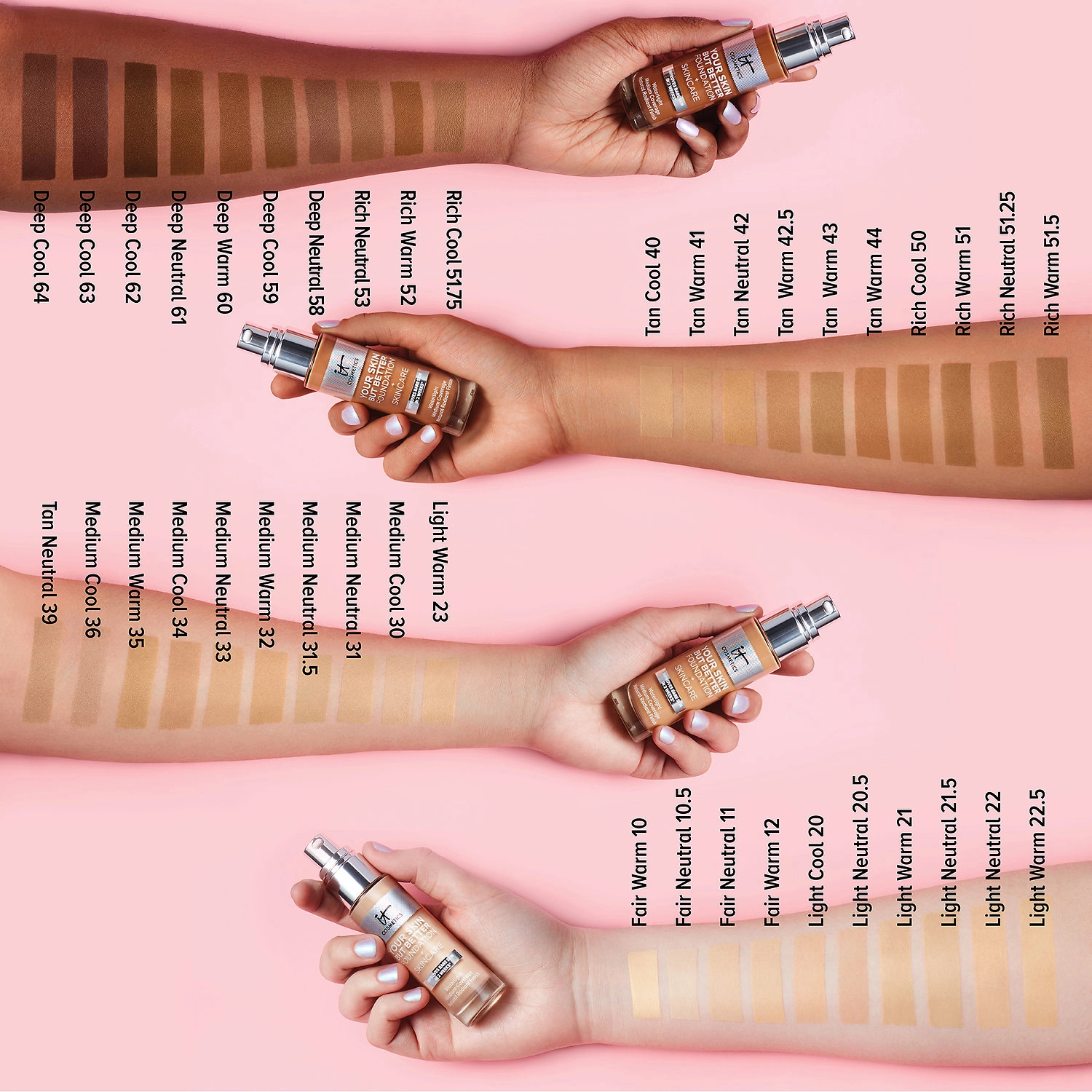 IT Cosmetics Your Skin But Better Foundation + Skincare in Light Warm 23 - Natural Finish, Hydrating Medium Coverage - Image 4