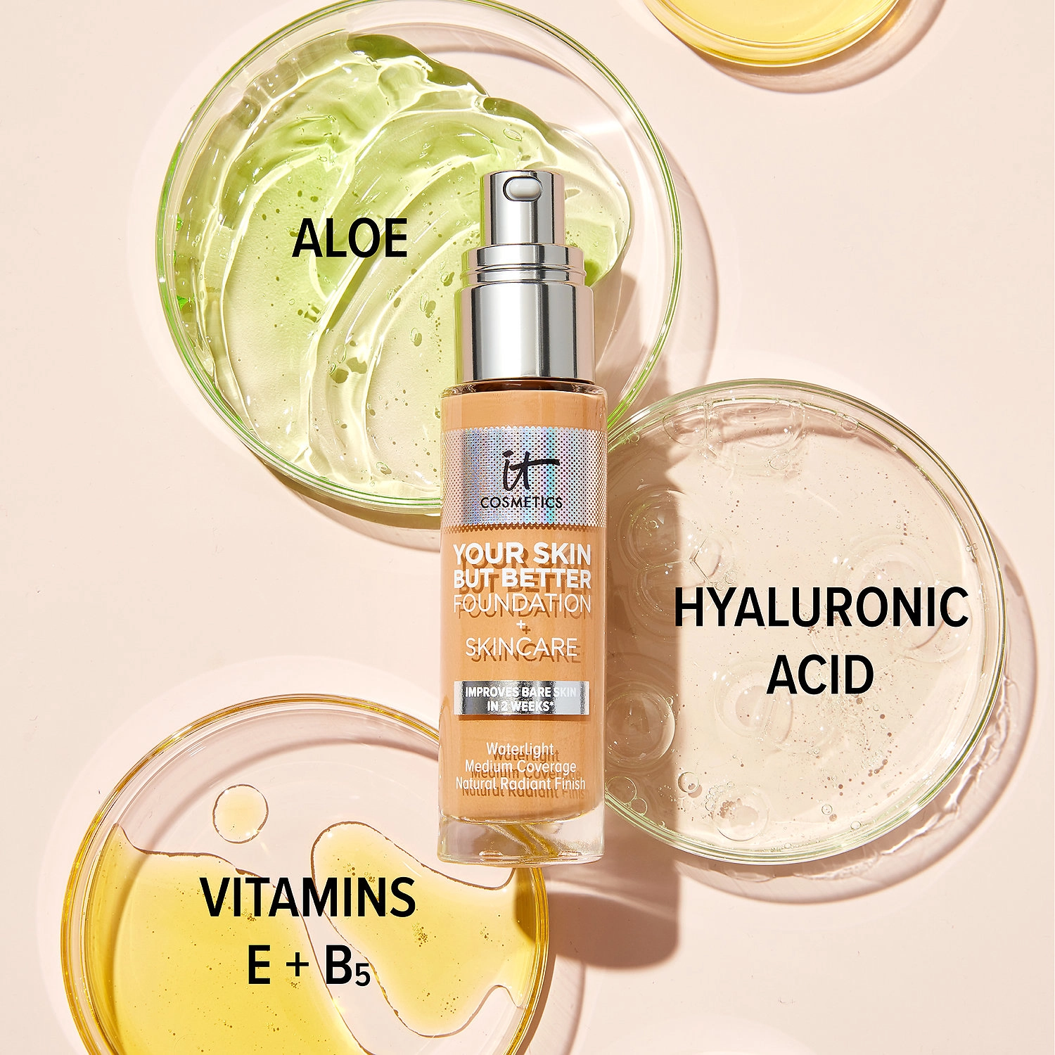 IT Cosmetics Your Skin But Better Foundation + Skincare Color: Tan Warm 44 - Image 3