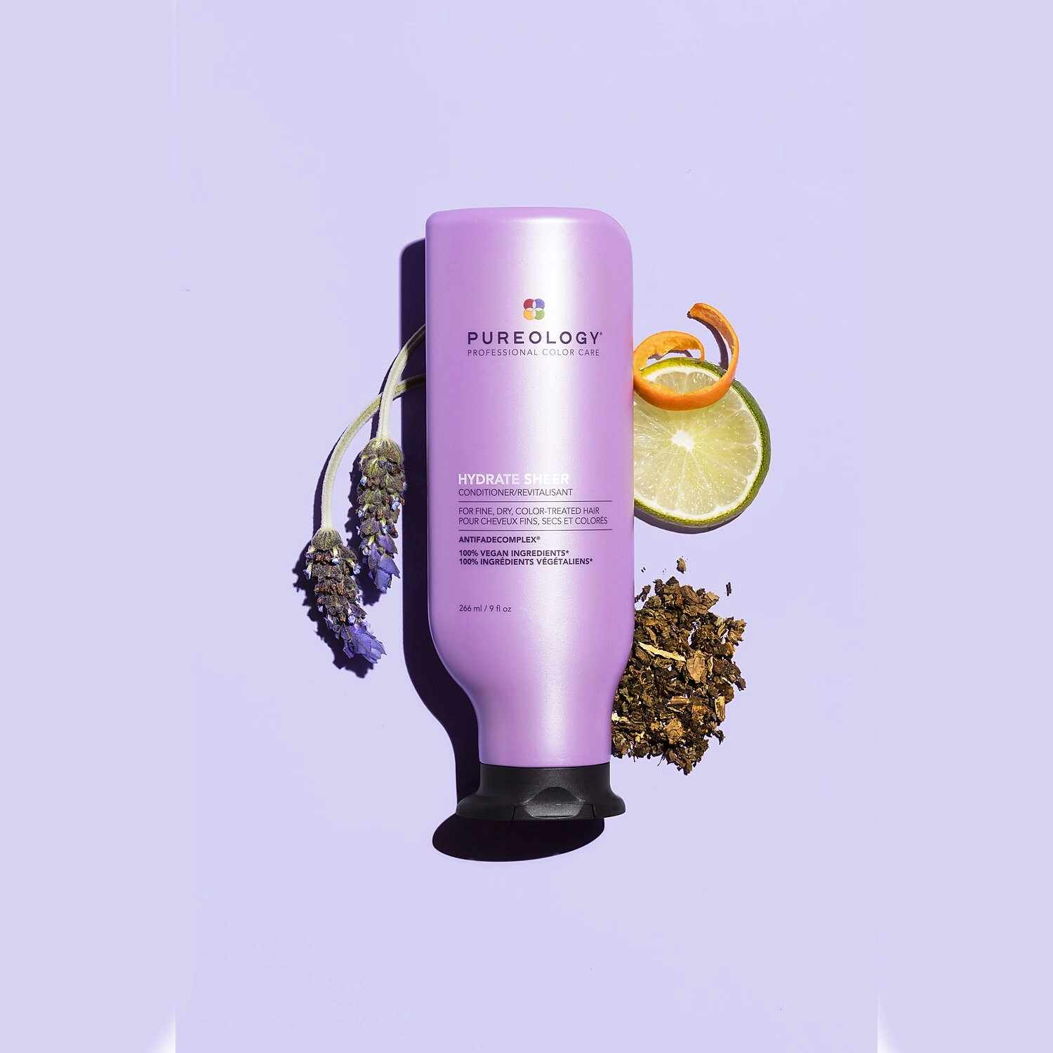 Pureology Hydrate Sheer Conditioner for Fine, Dry, Color-Treated Hair - 9 fl oz/ 266 mL - Vegan - Image 3