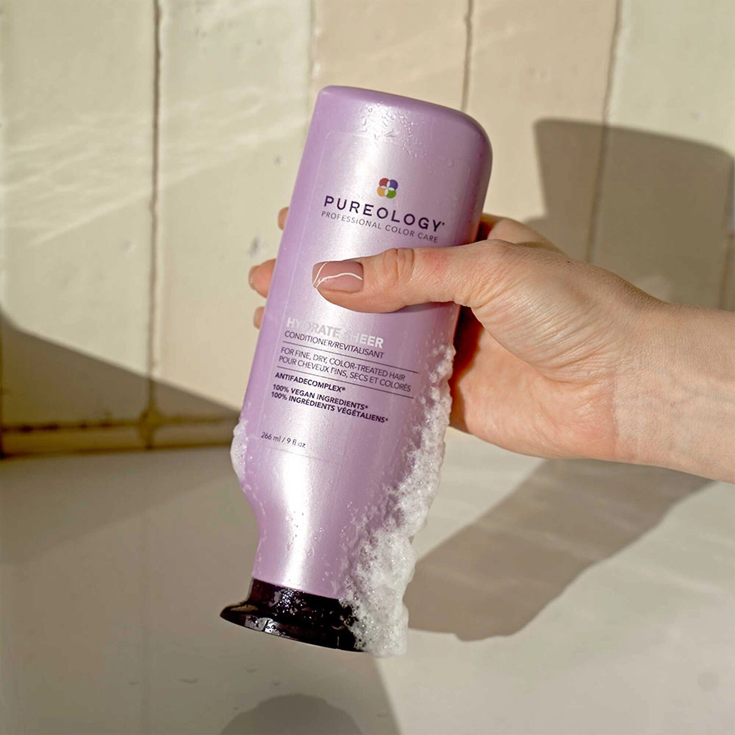 Pureology Hydrate Sheer Conditioner for Fine, Dry, Color-Treated Hair - 9 fl oz/ 266 mL - Vegan - Image 7