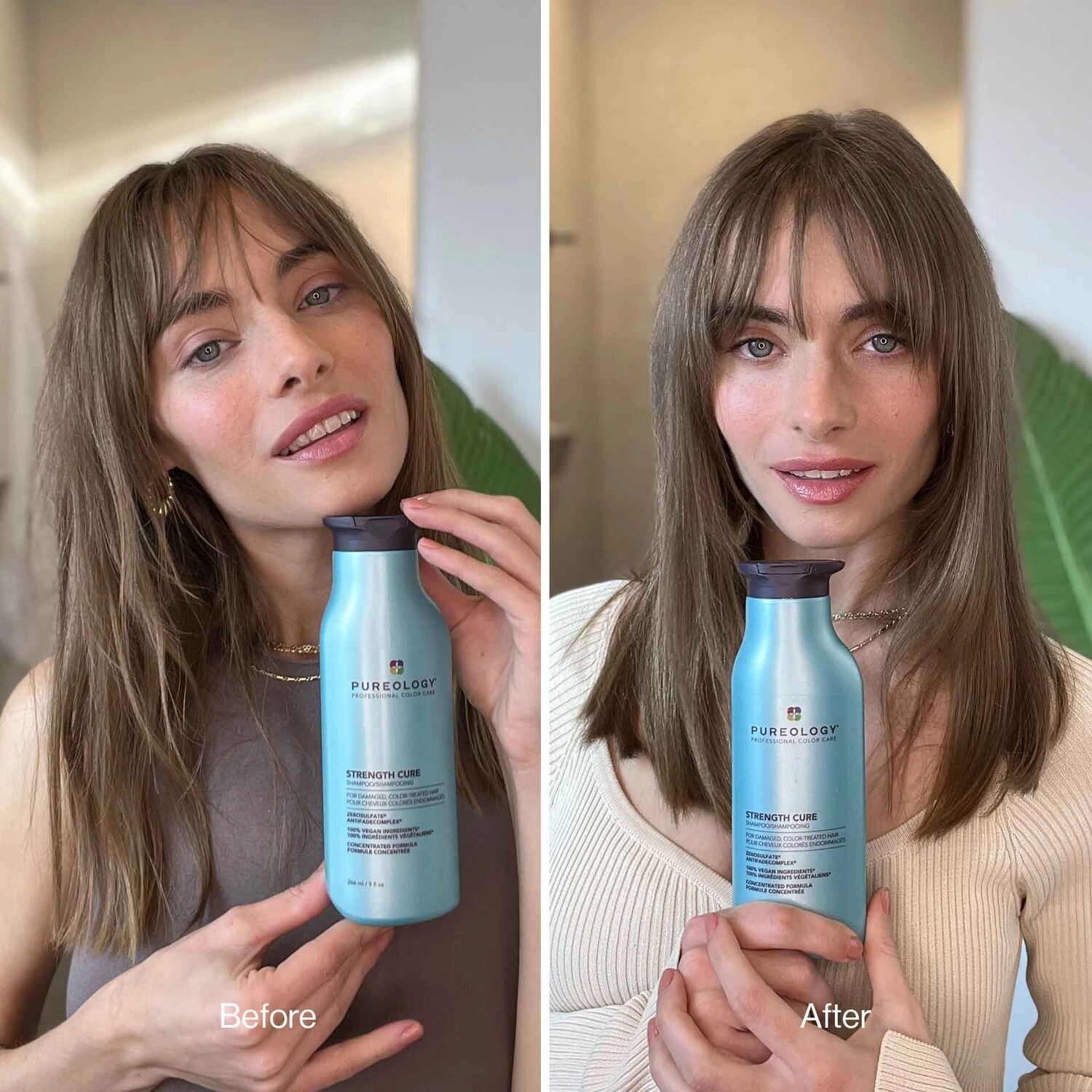 Pureology Strength Cure Strengthening Shampoo for Damaged Color-Treated Hair 33.8 fl oz/1000 mL - Image 2