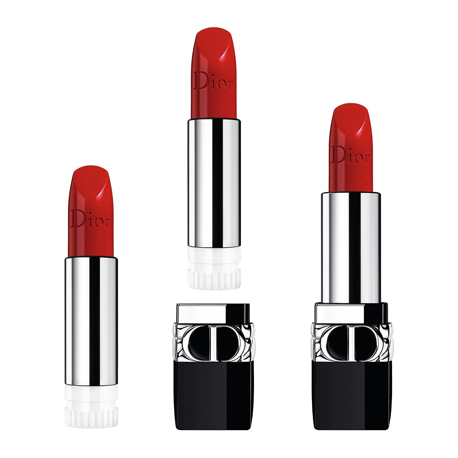 Dior Rouge Dior Refillable Lipstick Color: 449 Dansante Satin - Beige - Image 2