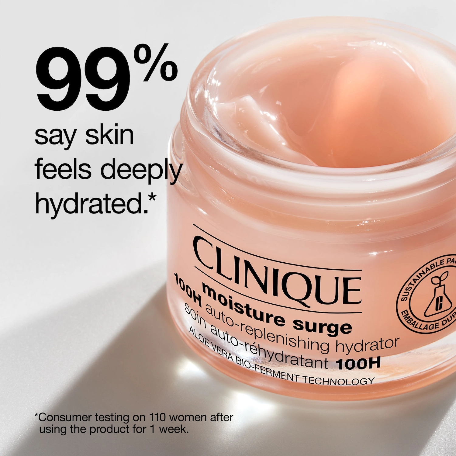 CLINIQUE Moisture Surge™ 100H Auto-Replenishing Hydrator Moisturizer 4.2 oz/125 mL Hyaluronic Acid Vitamin C - Image 5
