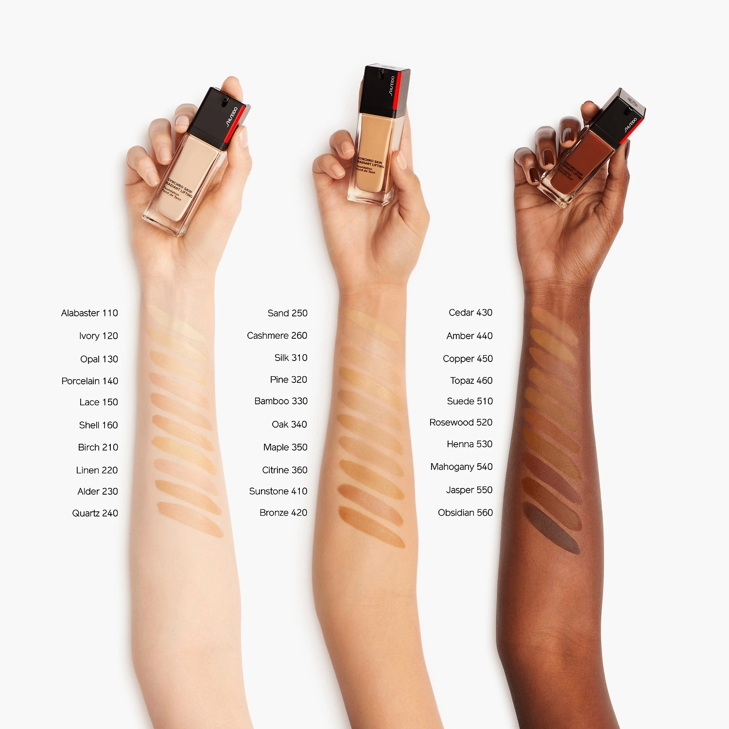 Shiseido Synchro Skin Radiant Lifting Foundation Color: 110 Alabaster - Image 3