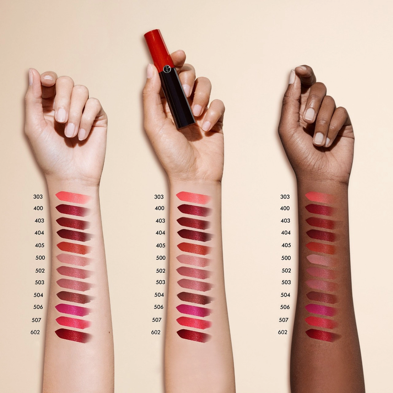 Armani Beauty Lip Power Satin Long Lasting Lipstick Color: 502 Desire - Medium Cool Pink - Image 2