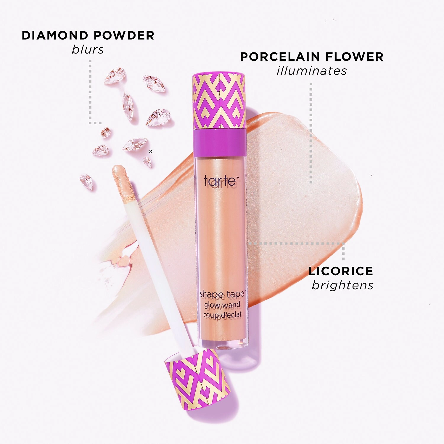 Tarte Shape Tape™ Glow Wand - Auroral Amber Glow Vegan Liquid Radiant Finish - Image 5