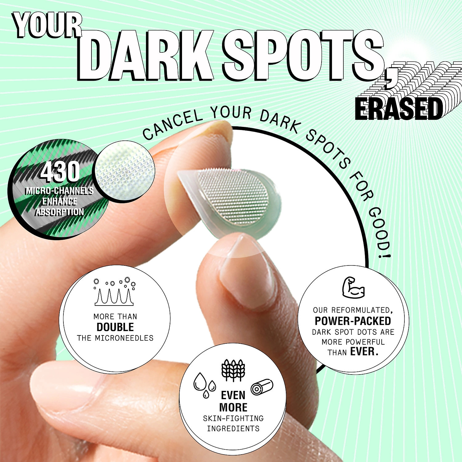 Peace Out Microneedling Dark Spot Brightening Dots with Hyaluronic Acid - Image 5