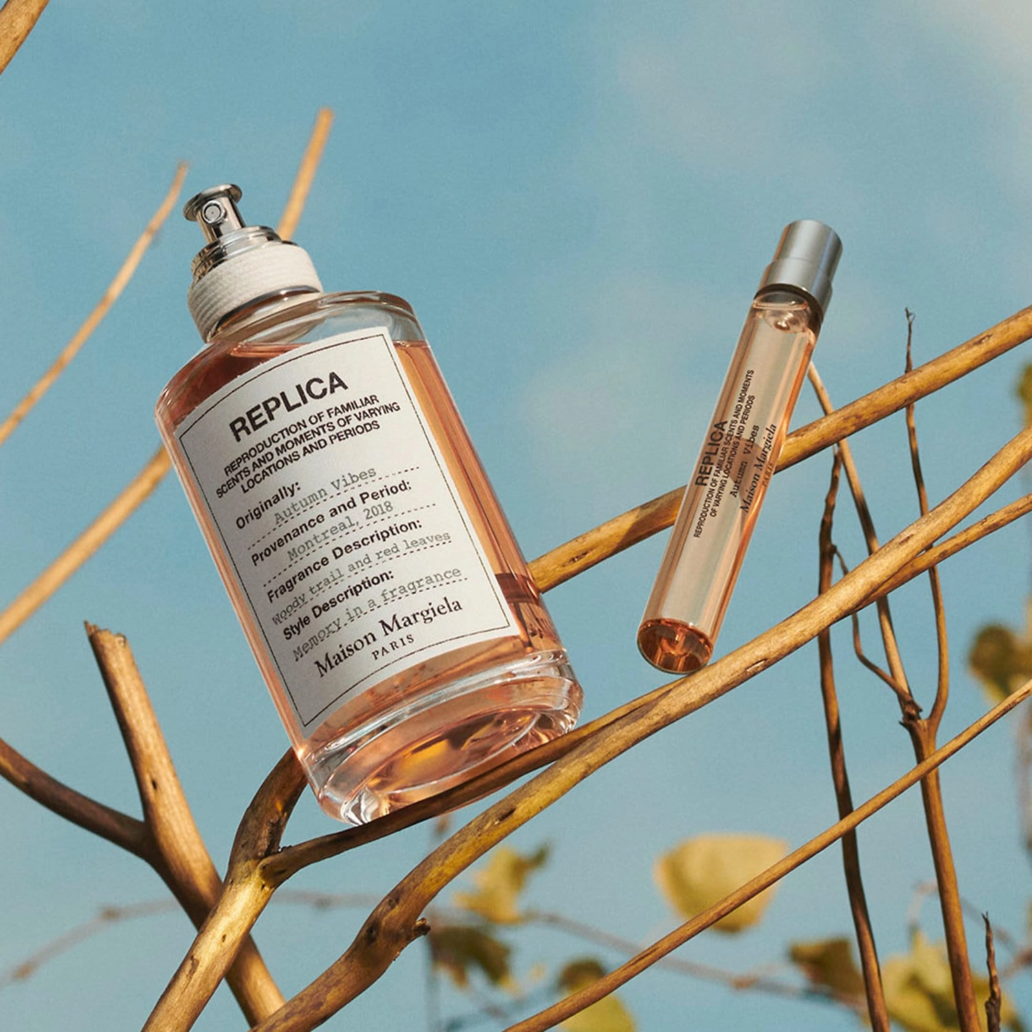 Maison Margiela 'REPLICA' Autumn Vibes Travel Spray 0.34 oz/10 mL Unisex Woody & Earthy Scent - Image 8