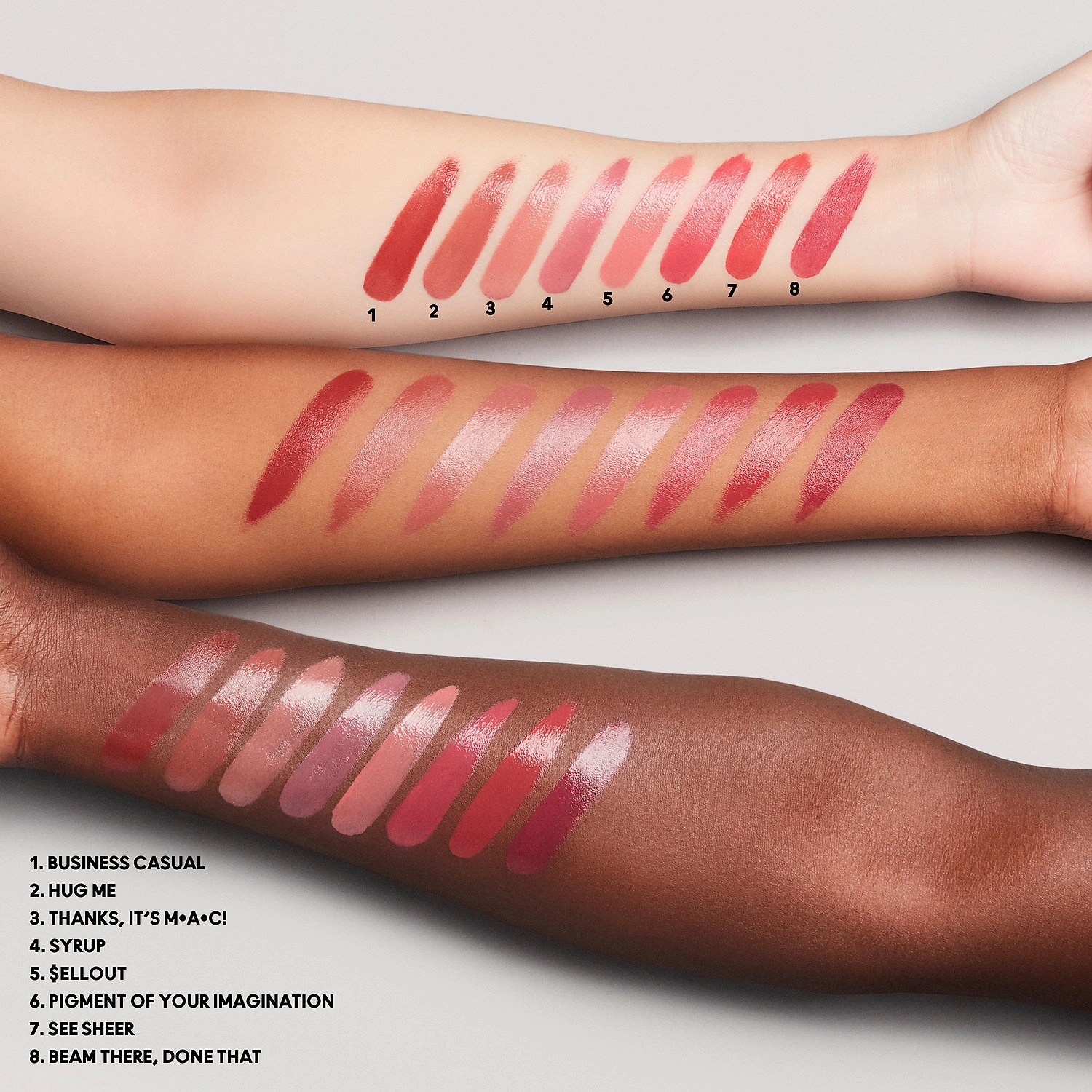 MAC Cosmetics Lustreglass Lipstick Color: Syrup - Blue Pink - Image 2