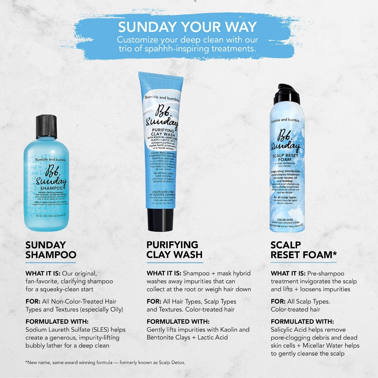 Bumble and bumble Sunday Clarifying Shampoo 2 oz Vegan All Hair Types Oily Scalp - Image 6