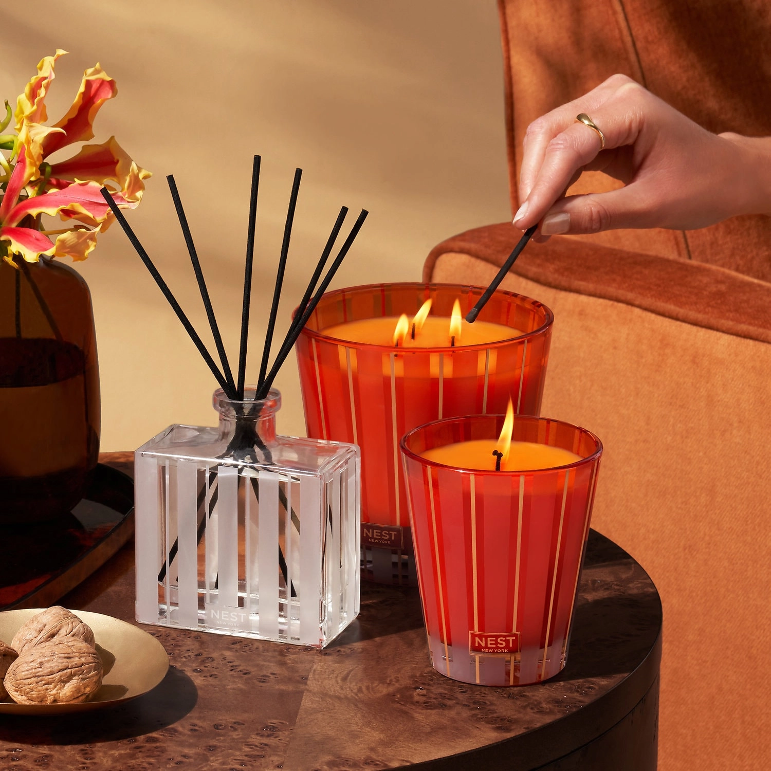 NEST New York Pumpkin Chai Candle 21.1 oz/600g Limited Edition Vegan Warm & Spicy Scent - Image 4