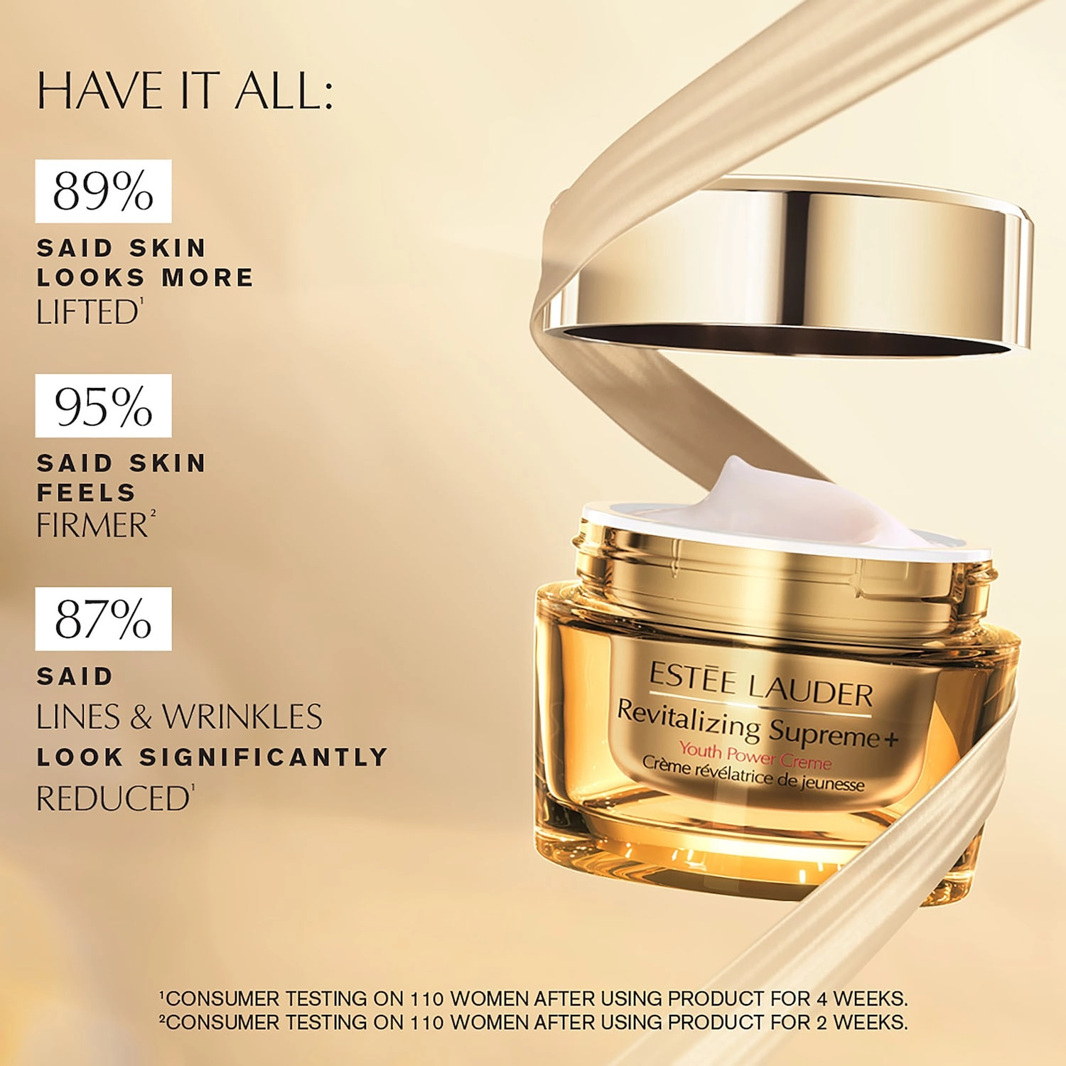 Estée Lauder Revitalizing Supreme+ Youth Power Creme Moisturizer 2.5 oz/75 mL - Image 5