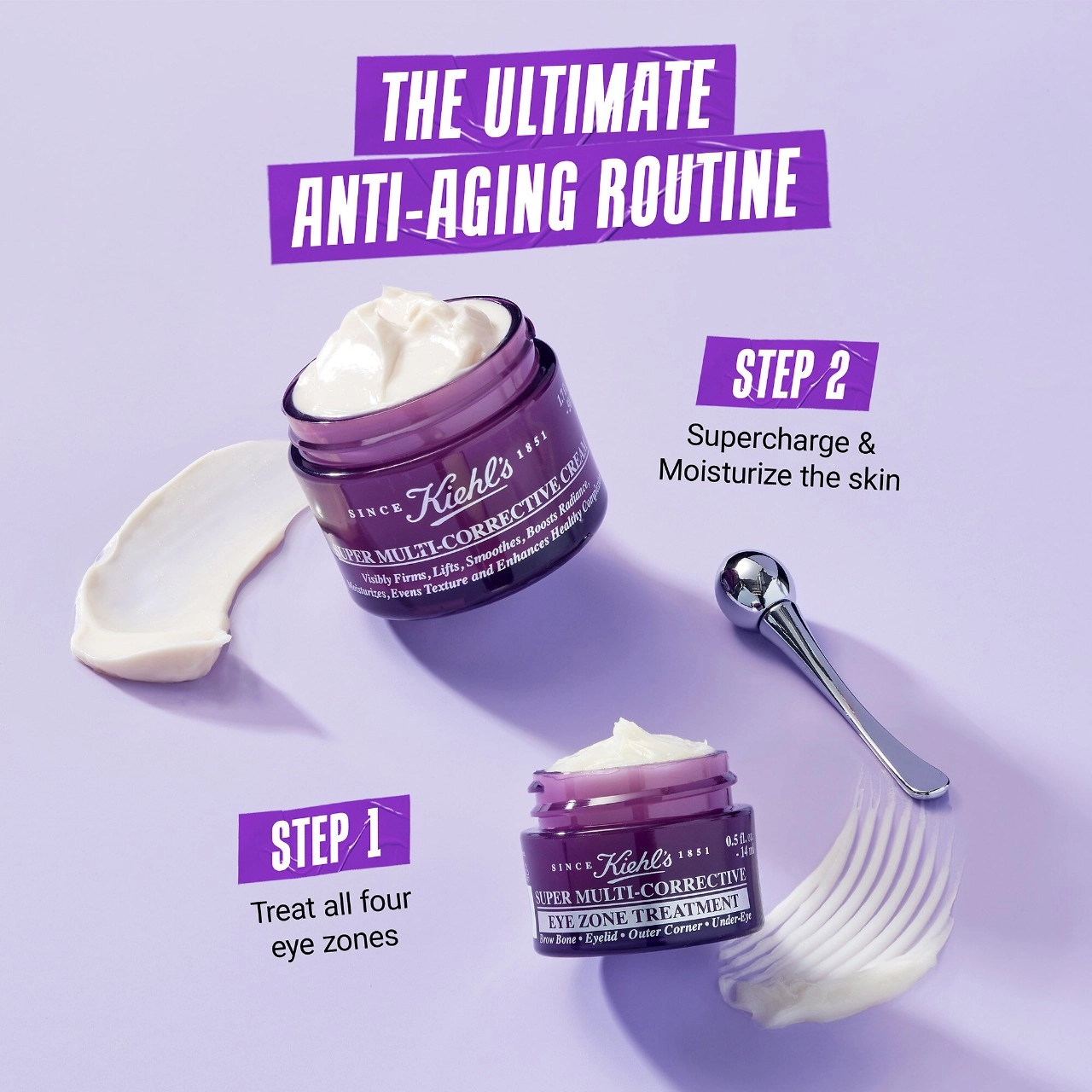 Kiehl's Since 1851 Super Multi-Corrective Anti-Aging Eye Cream 0.5 oz/15 mL - Niacinamide, Collagen Peptide - Image 8