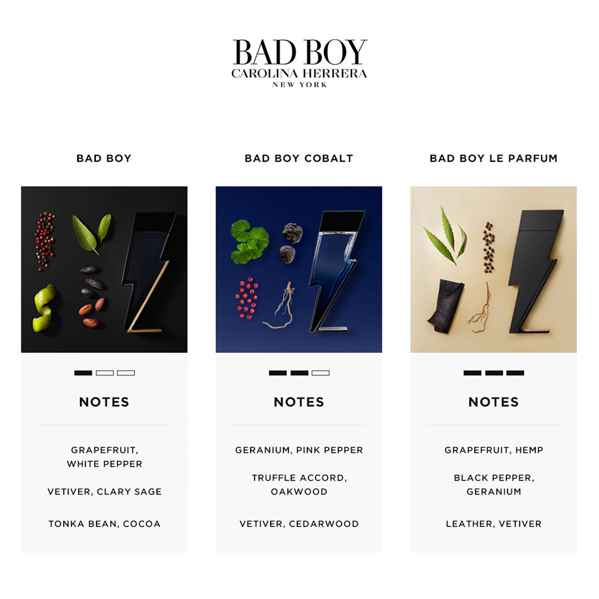 Carolina Herrera Bad Boy Cobalt Eau de Parfum 3.4 oz / 100 mL - Warm & Spicy Vegan Fragrance - Image 3