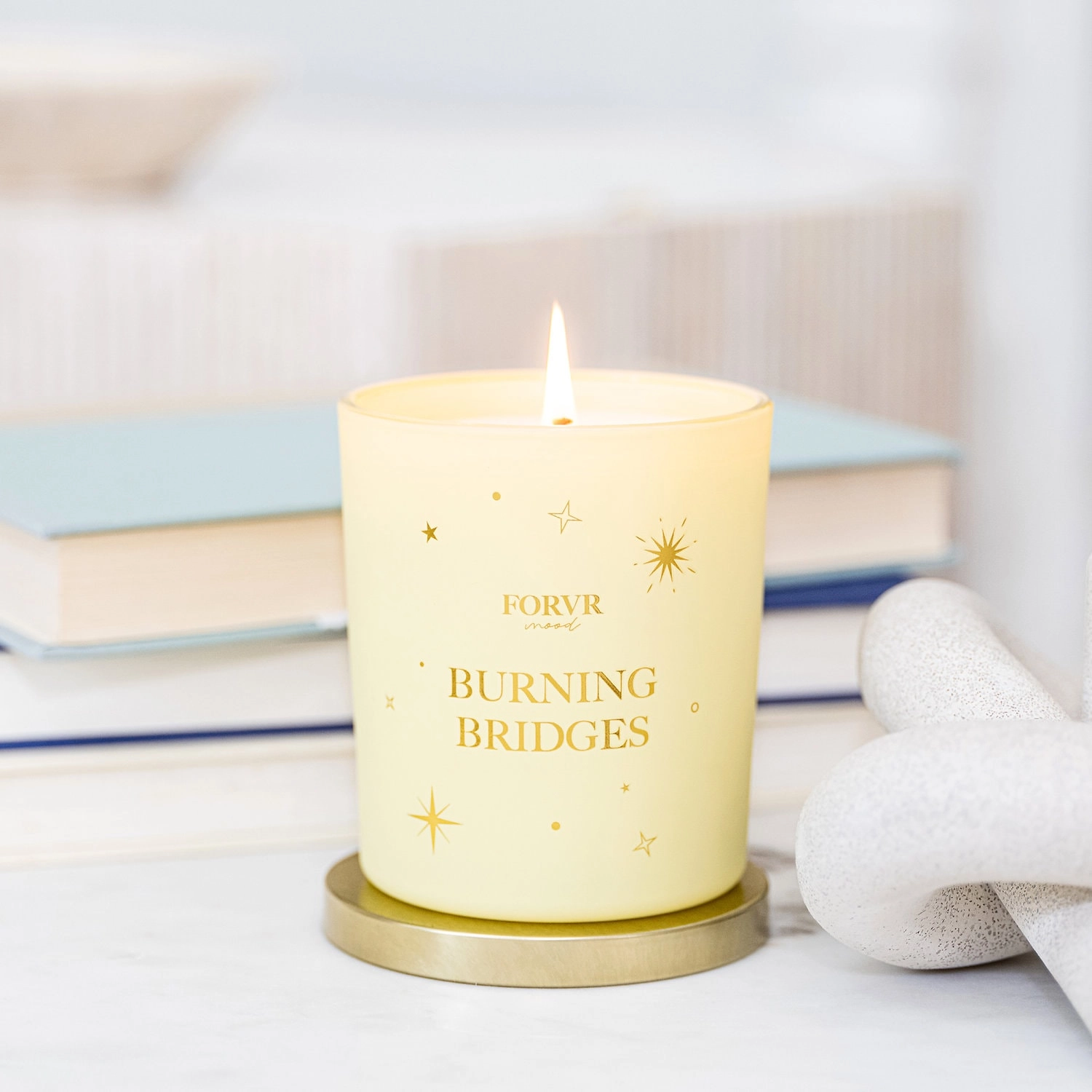 FORVR Mood Burning Bridges Candle 10 oz/ 283 g Limited Edition Black Owned - Image 2