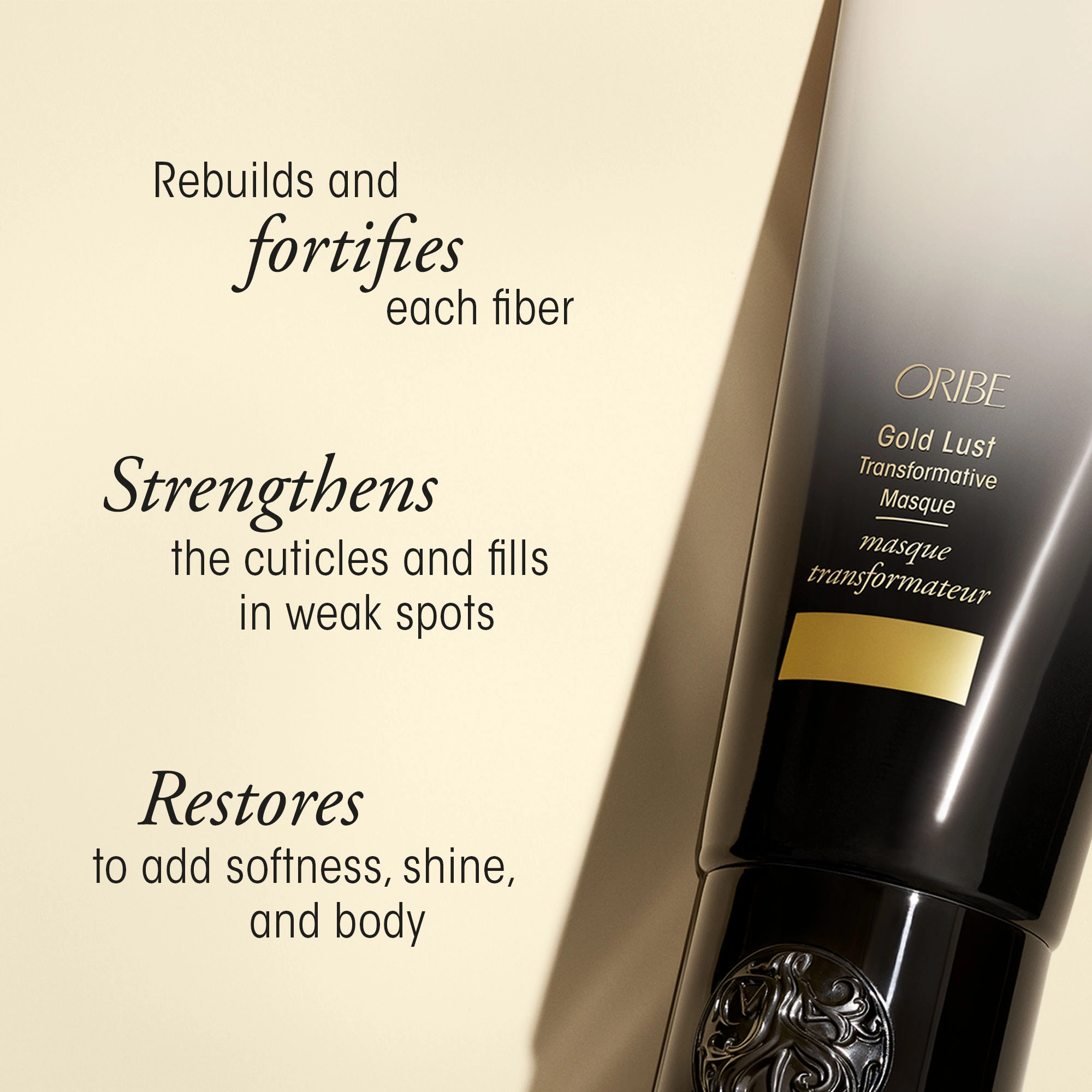 Oribe Gold Lust Transformative Hair Mask 1.7 oz / 50 mL - Damage Repair, Vegan, Hydrating, Increases Shine - Image 2