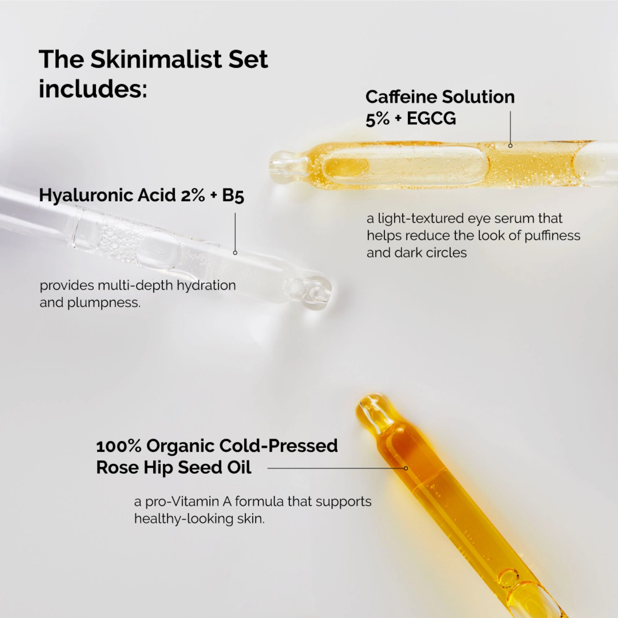The Ordinary The Skinimalist Set - Vegan Hyaluronic Acid Dark Circles Dryness - Image 3
