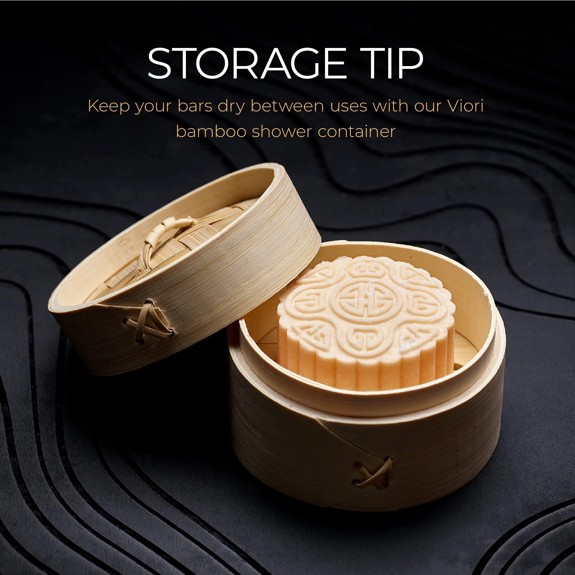 Viori Hair Shampoo & Conditioner Bar Set with Bamboo Holder Set Type: Hidden Waterfall - Image 6