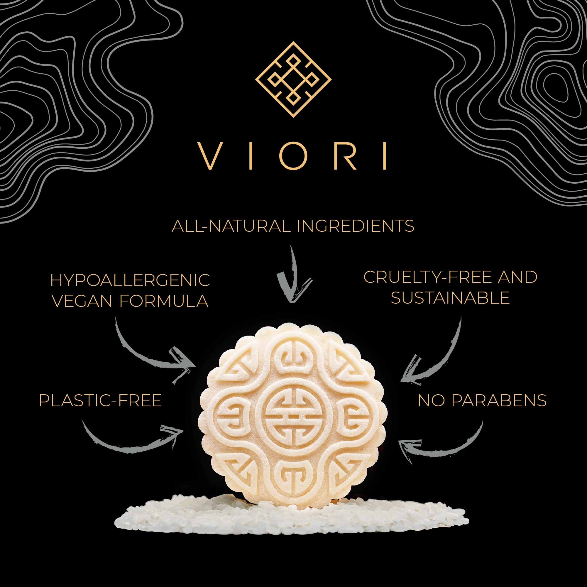 Viori Hair Shampoo & Conditioner Bar Set with Bamboo Holder Set Type: Native Essence - Image 8
