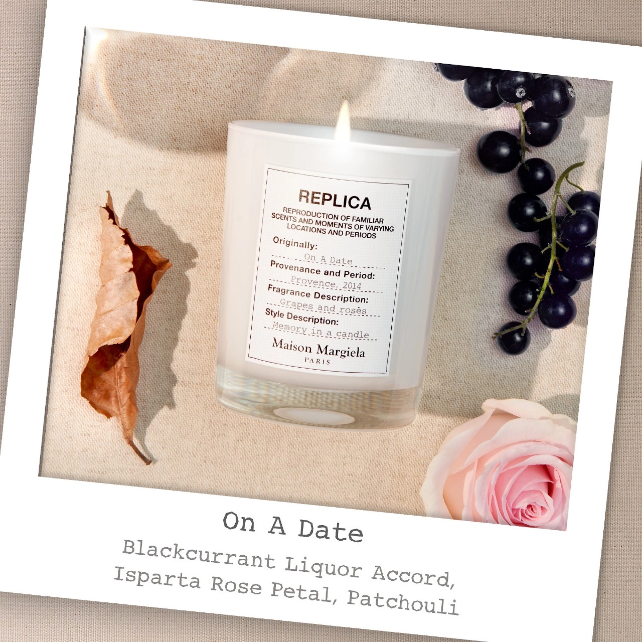 Maison Margiela ’REPLICA’ On a Date Scented Candle - 5.8 oz / 165 g - Floral Scent - Image 2